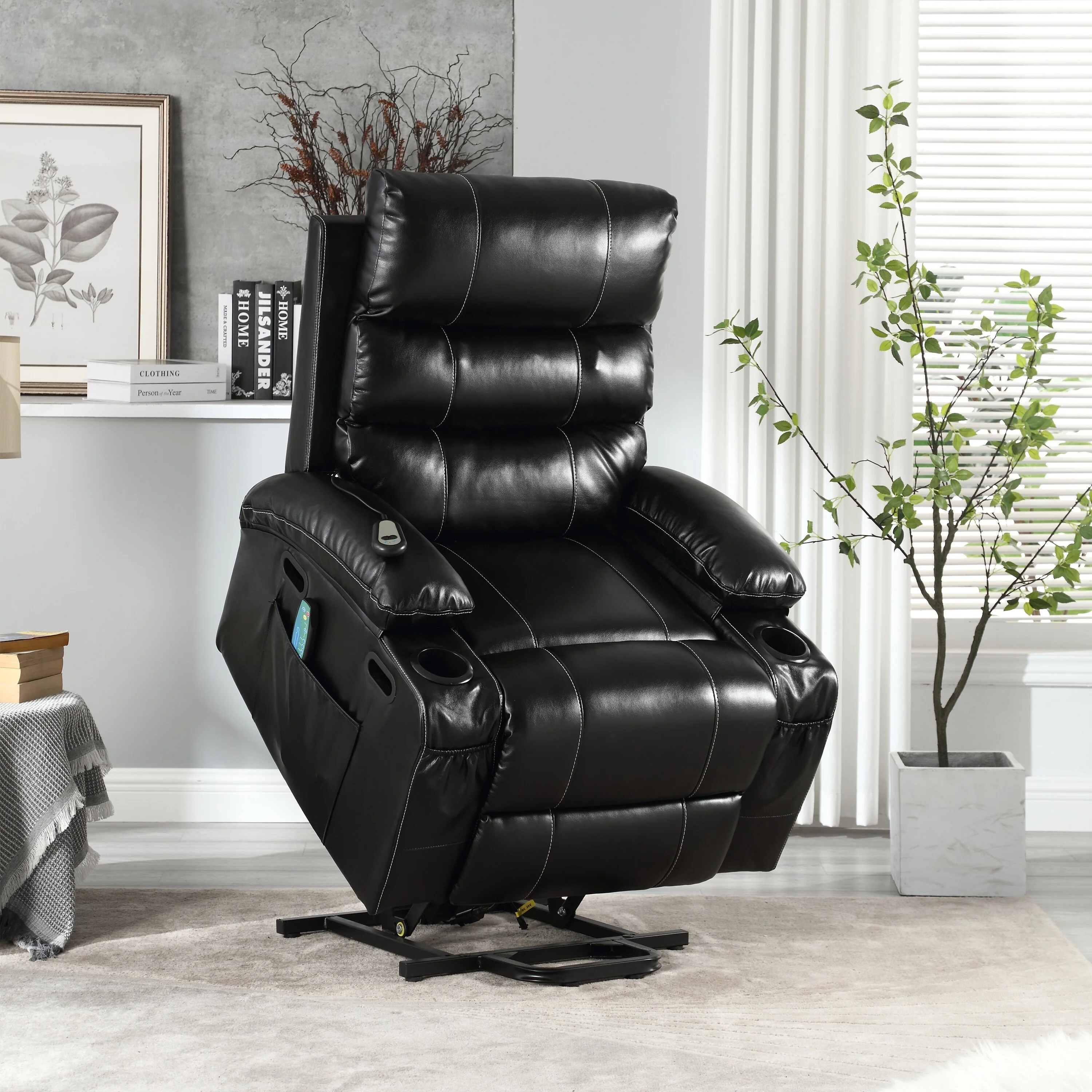 Power Lift Recliner Chair with 4?Way Massage, Heating & Timer