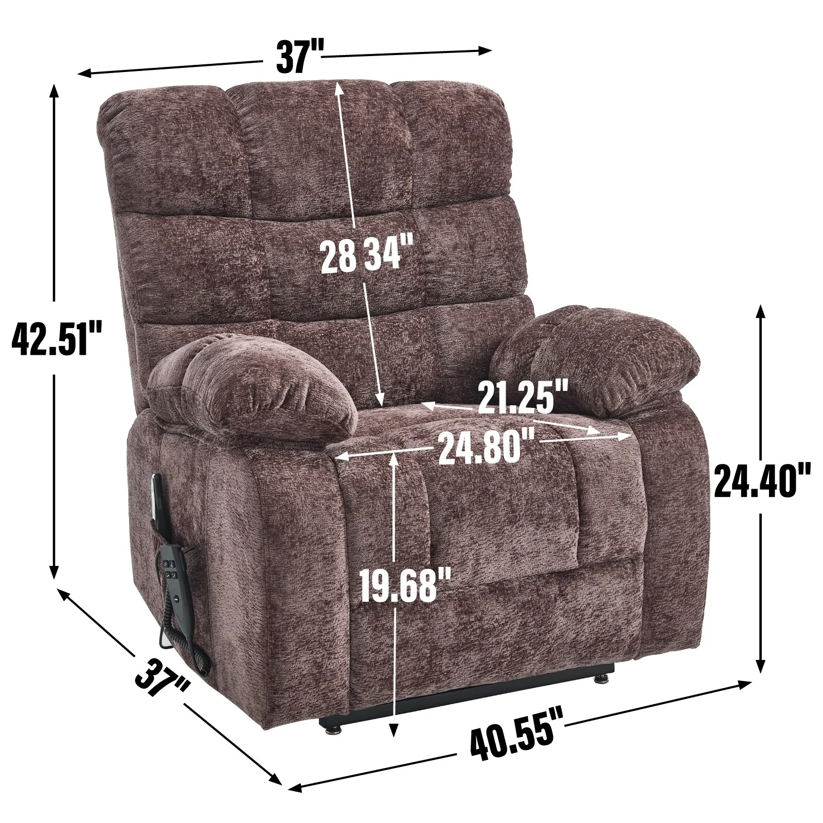 Electric Power Lift Recliners with Power-Remote