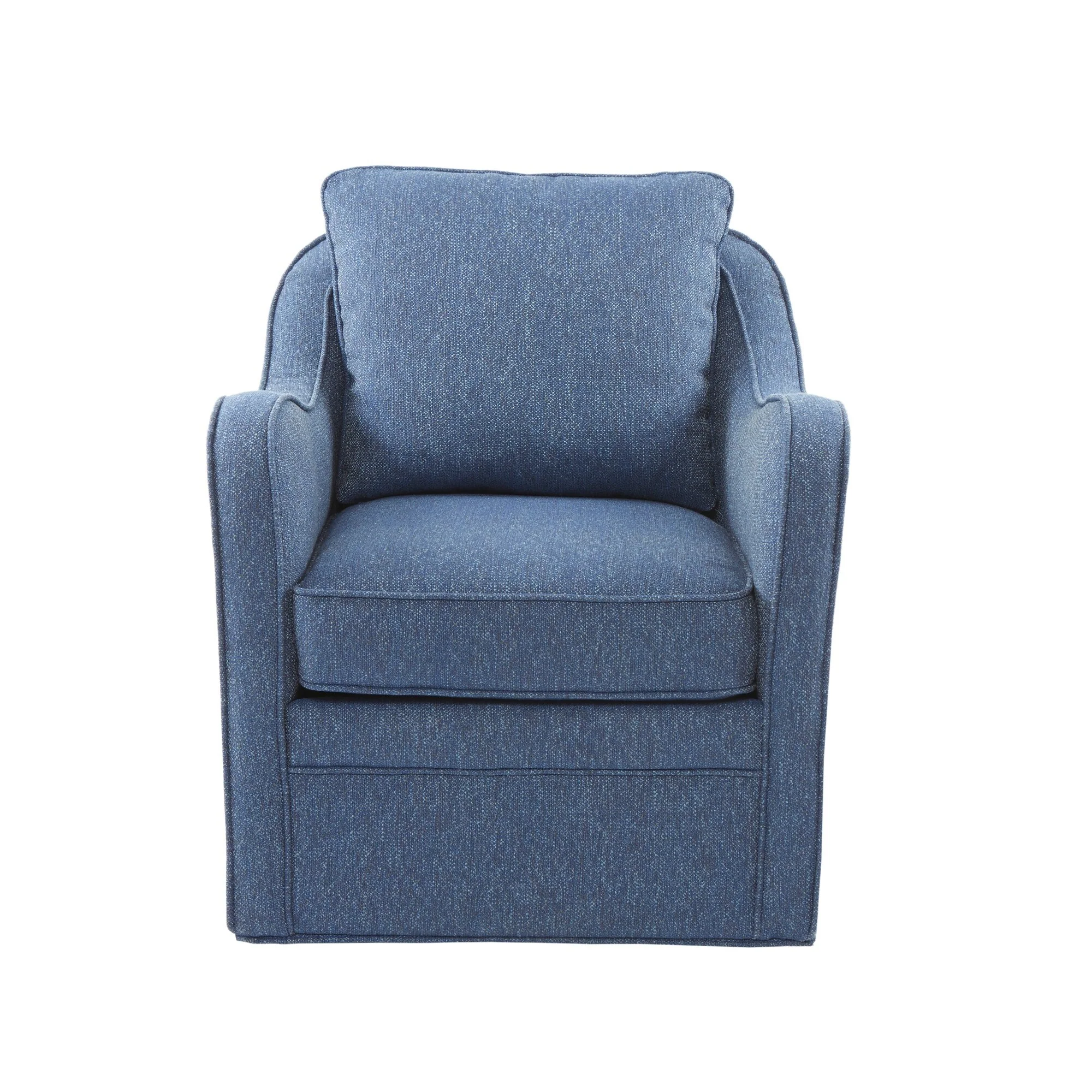 Madison Park Betty Upholstered Swivel Curved Armchair