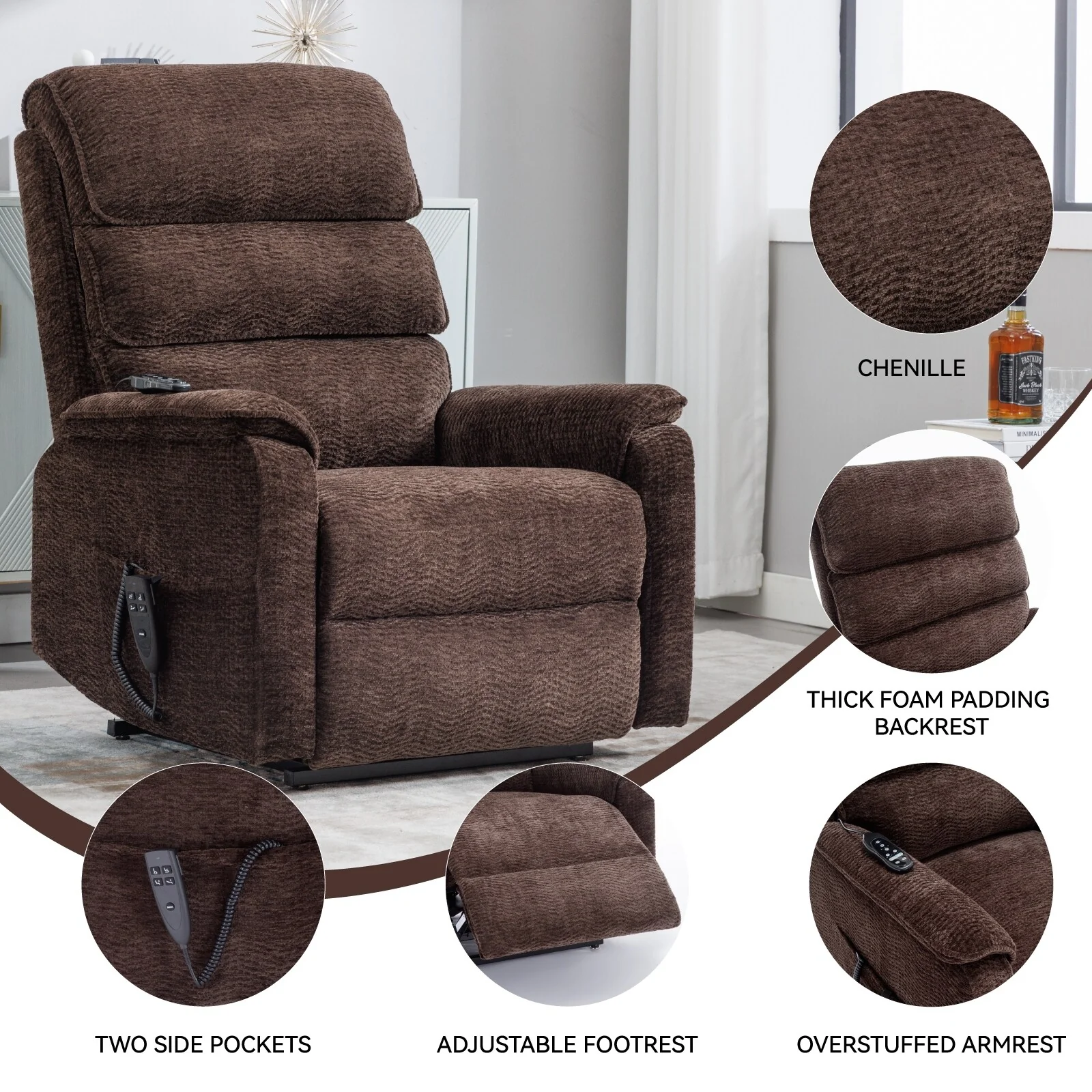 Power Lift Recliner Chair with Power-Remote