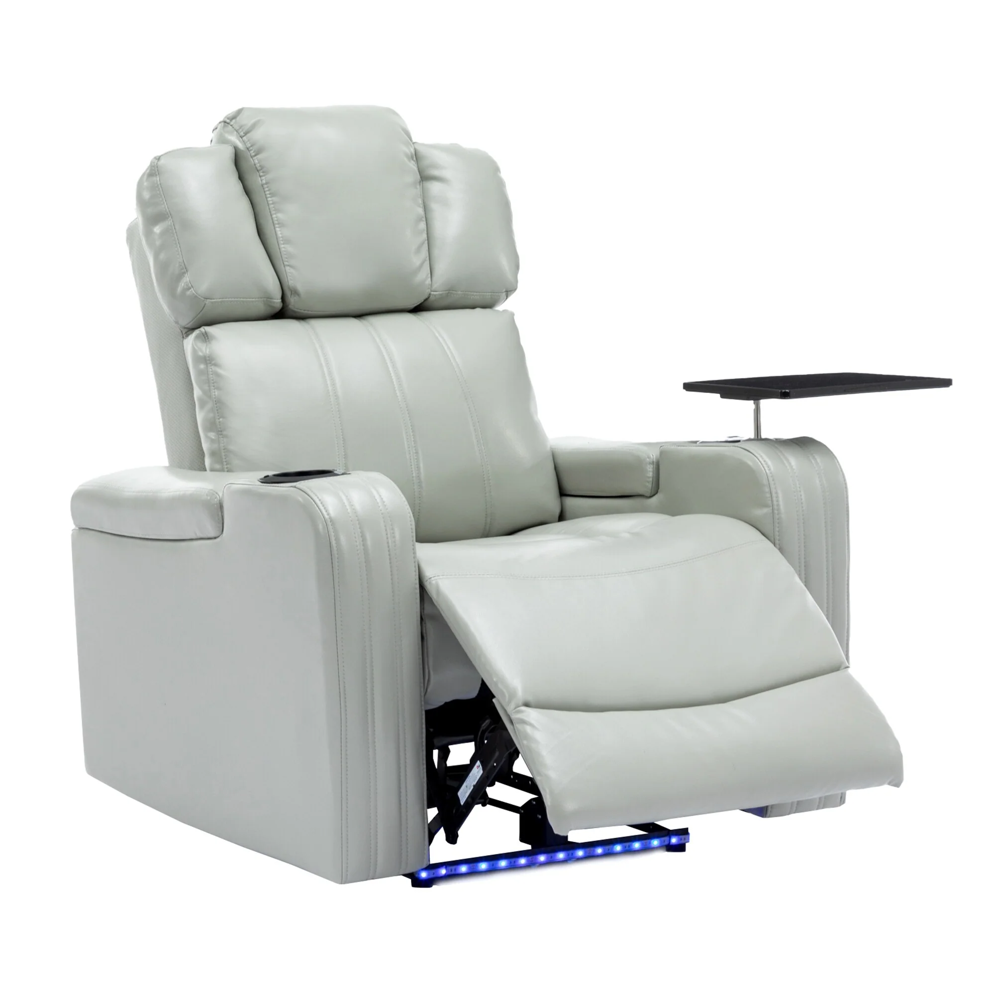 Power Recliner Chair with Cooling Cup Holder, Bluetooth & Tray Table