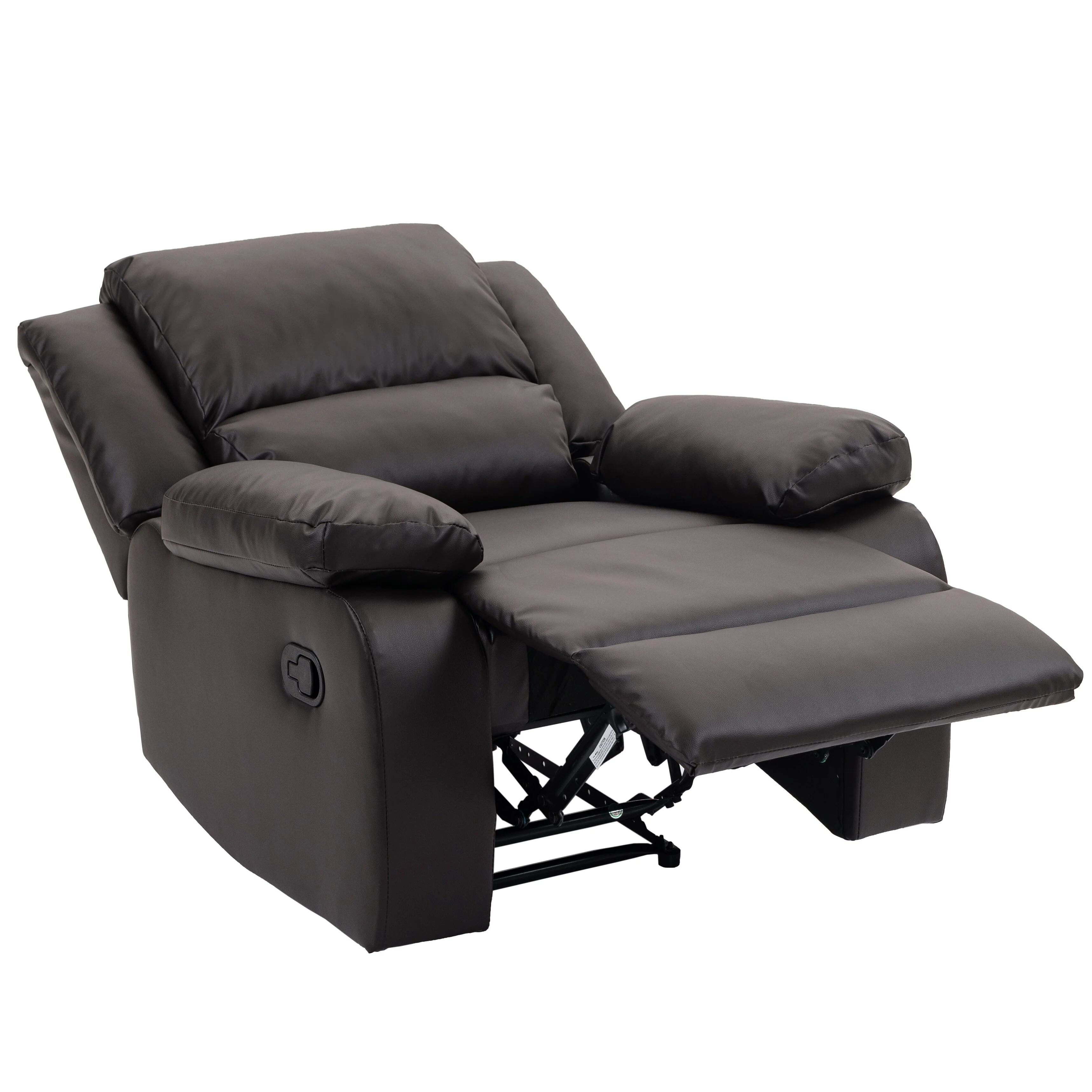 Faux Leather Lounge Chair Single Sofa Adjustable Recliners