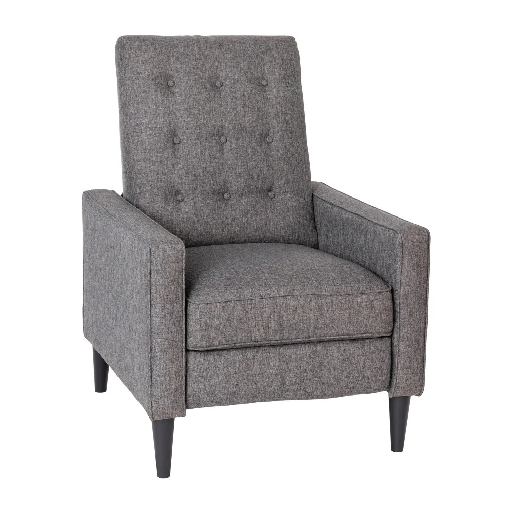 Pushback Recliner with Button Tufted Back