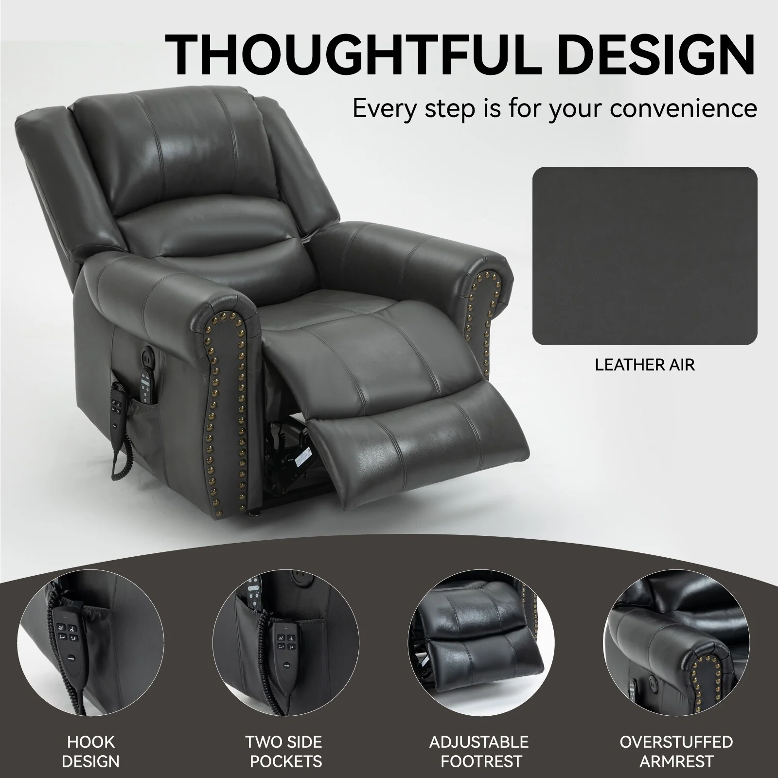 Power Lift Recliner Chair Heat Massage
