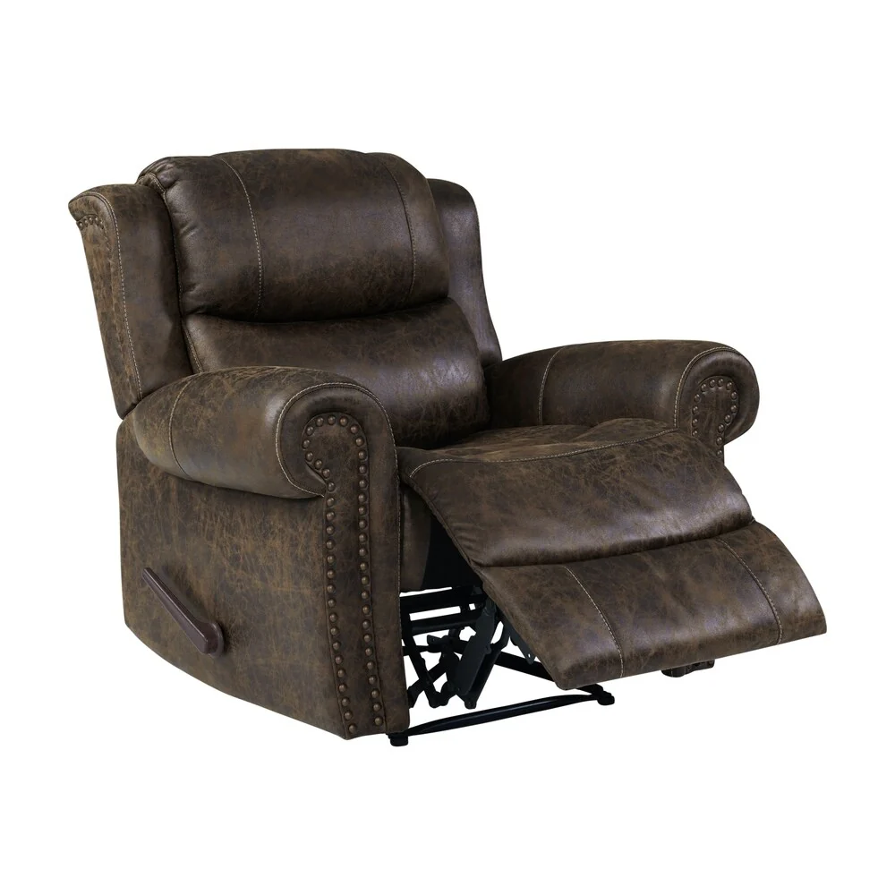 Copper Grove Dilsen Extra Large Rolled Arm Wall Hugger Recliner Chair