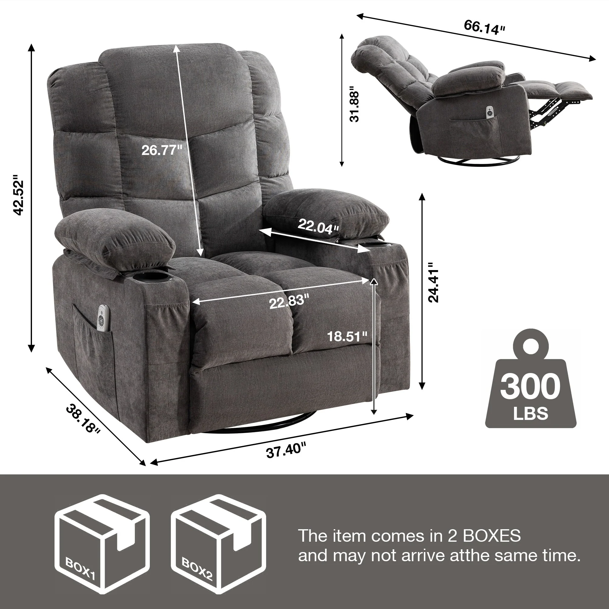Massage Rocker Recliner Chair Rocking Chairs