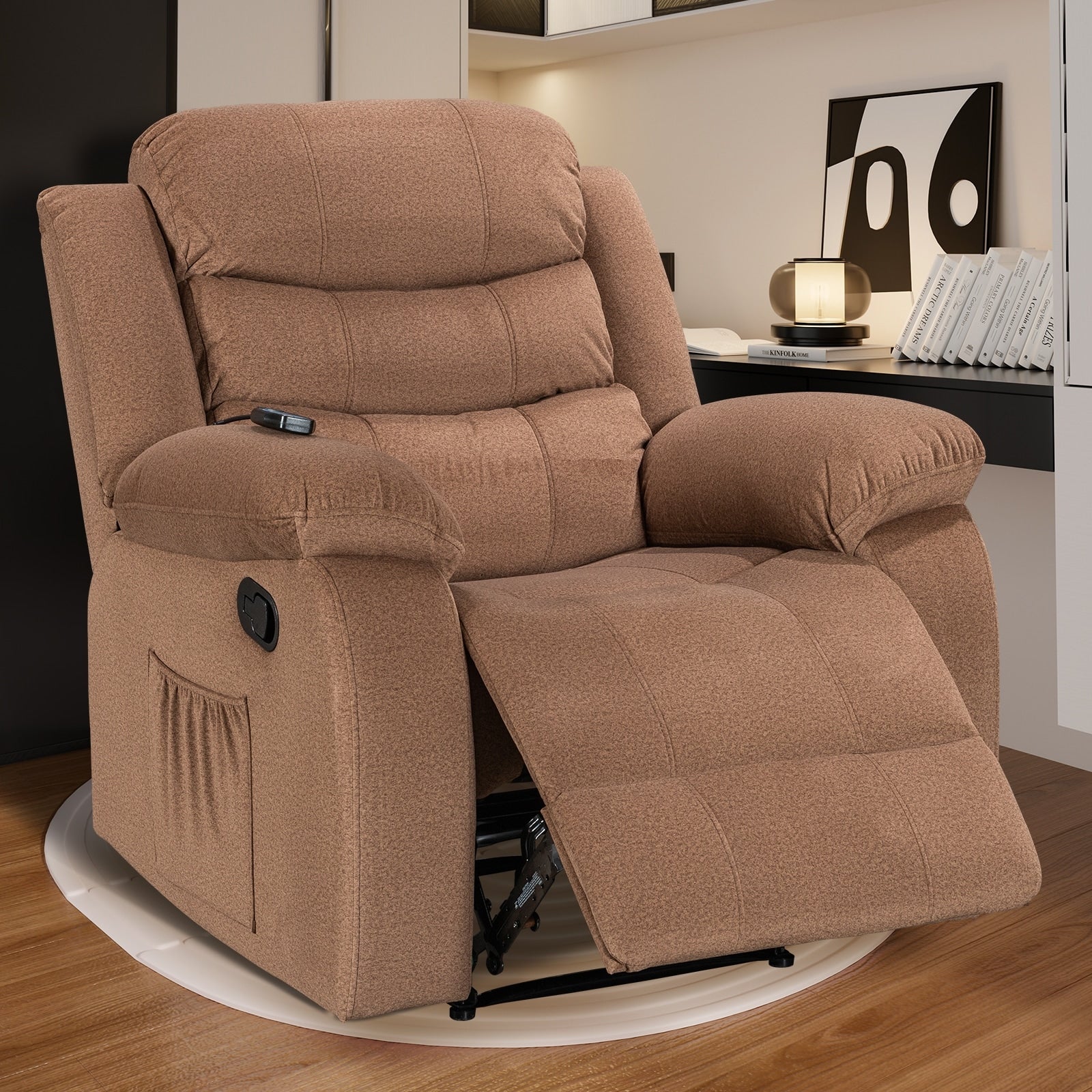 Super Soft Manual Heated and Massage Recliner Chair