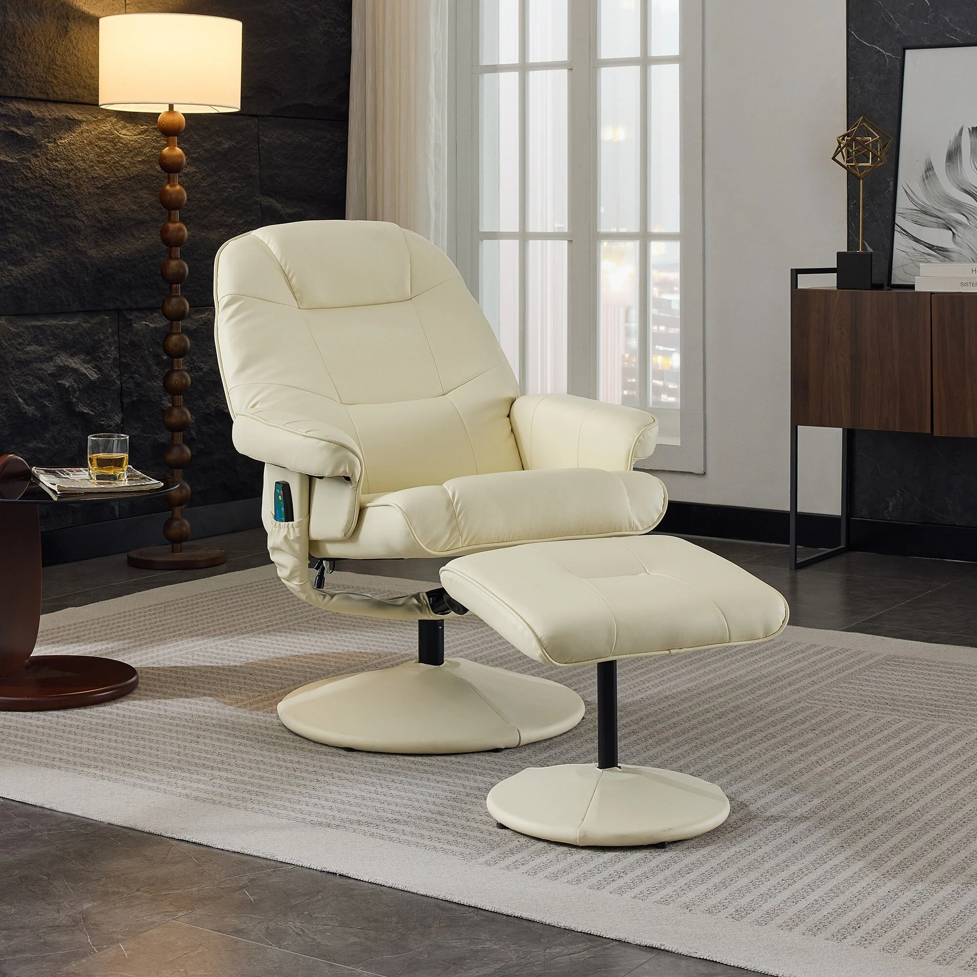 Massage Recliner Chair with Ottoman