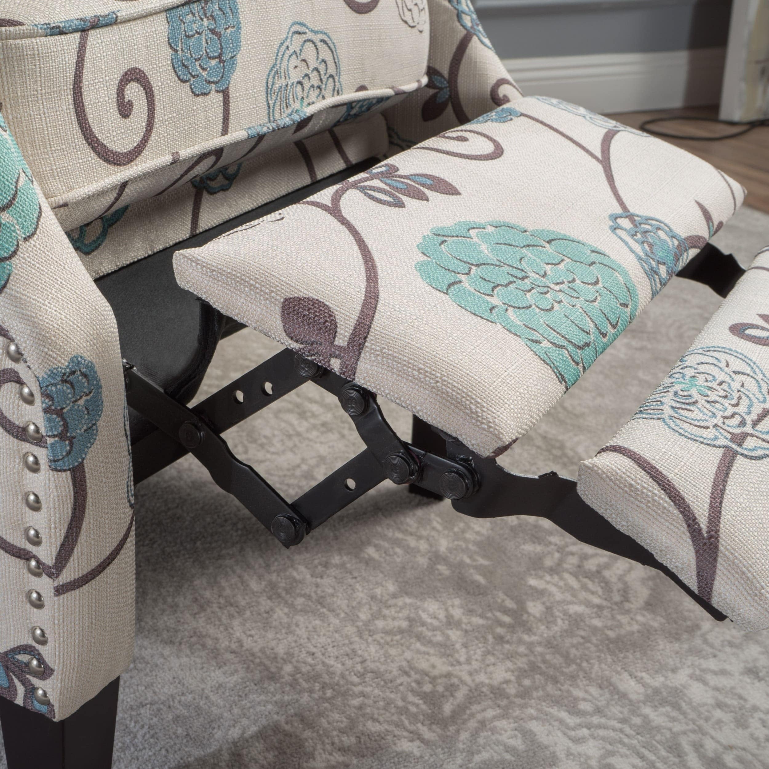 Wescott Wingback Pushback Recliner by Christopher Knight Home