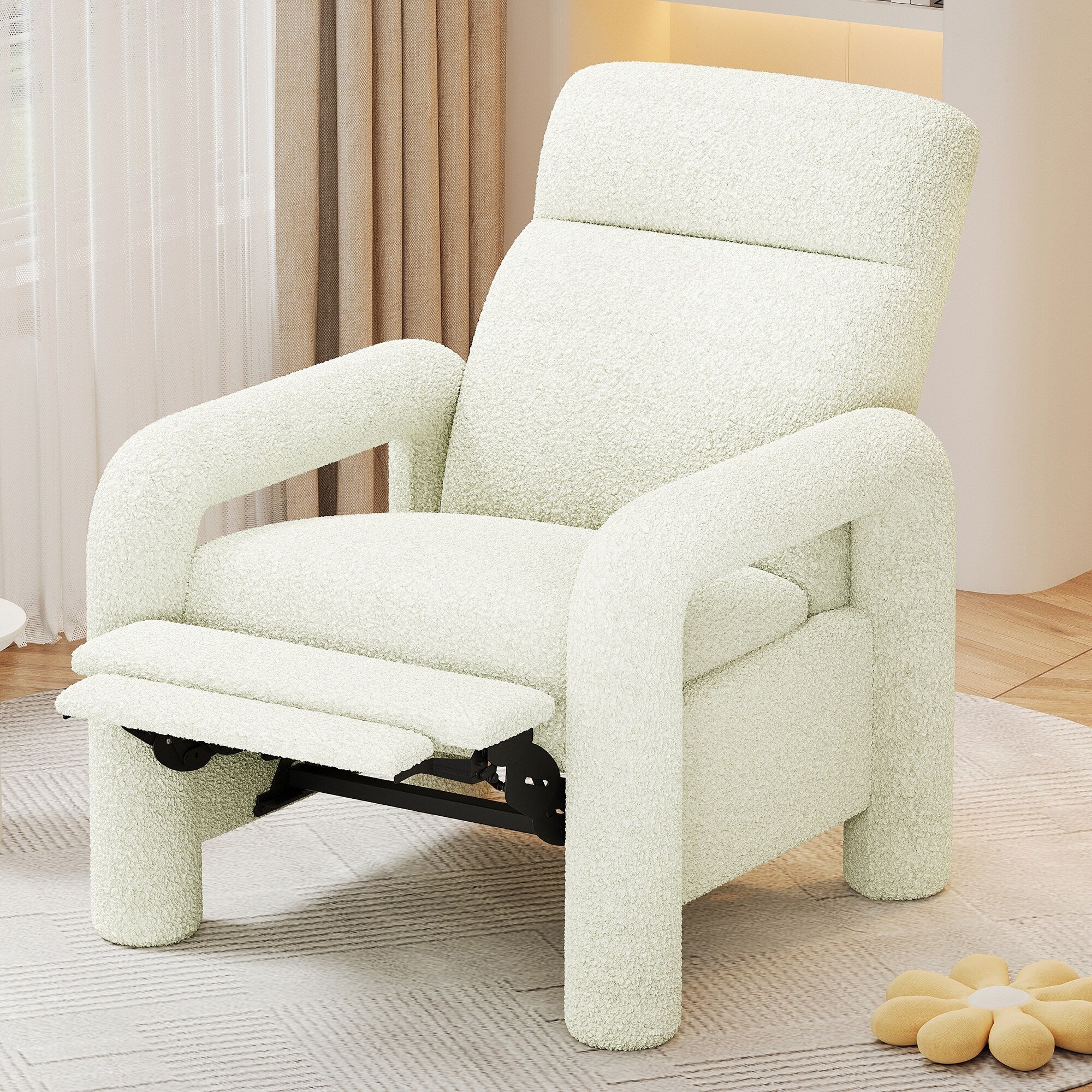31.25 Push Back Recliner Armchair Upholstered