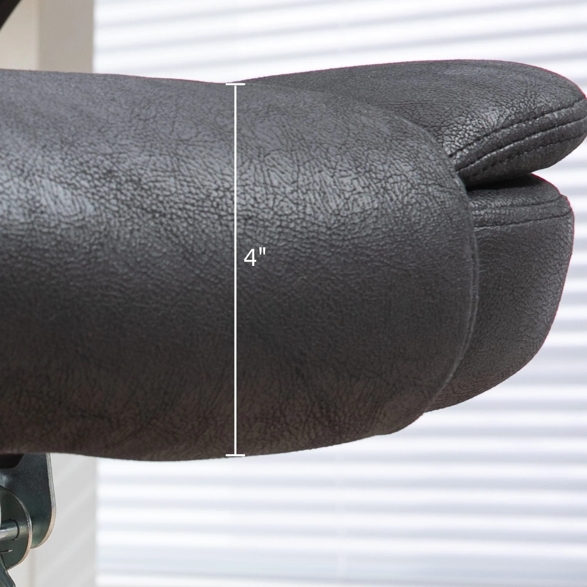 Heated Microfiber Executive Office Chair with 6-Point Massage, Reclining Backrest, Adjustable Height & Remote Control