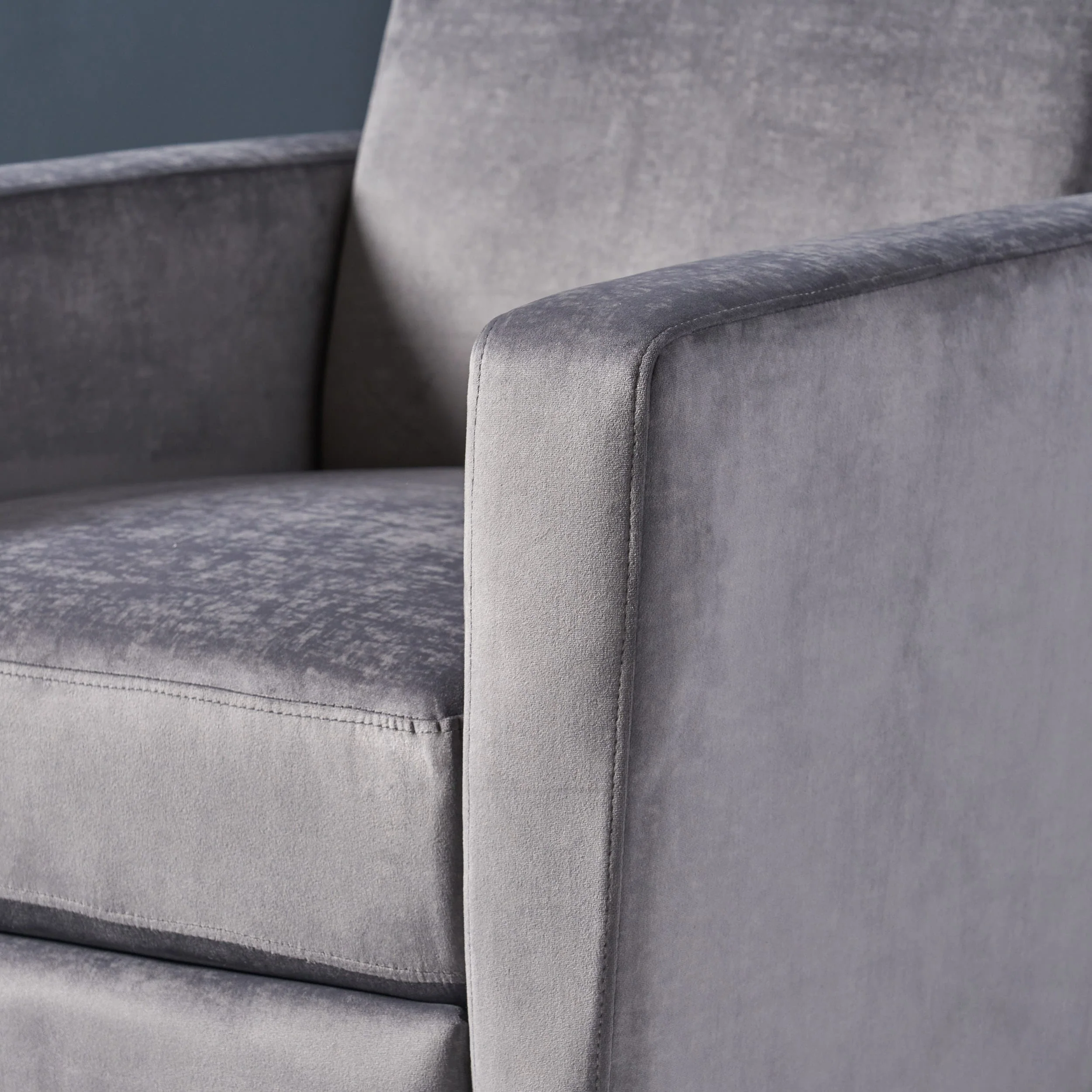 Brightwood High Leg Push-back Recliner with Stainless Steel Legs by Christopher Knight Home