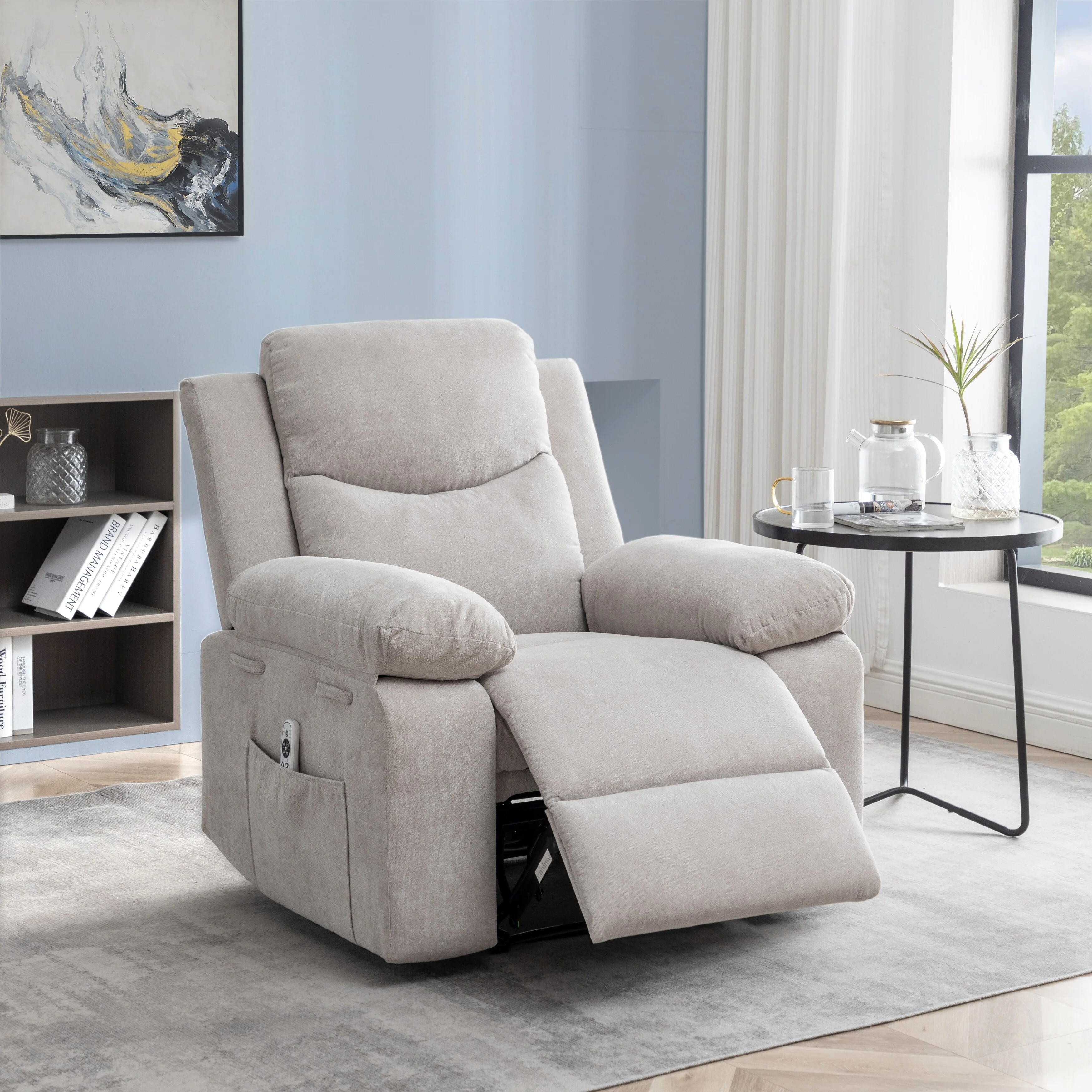 Power Recliner Chair with Adjustable Massage Function