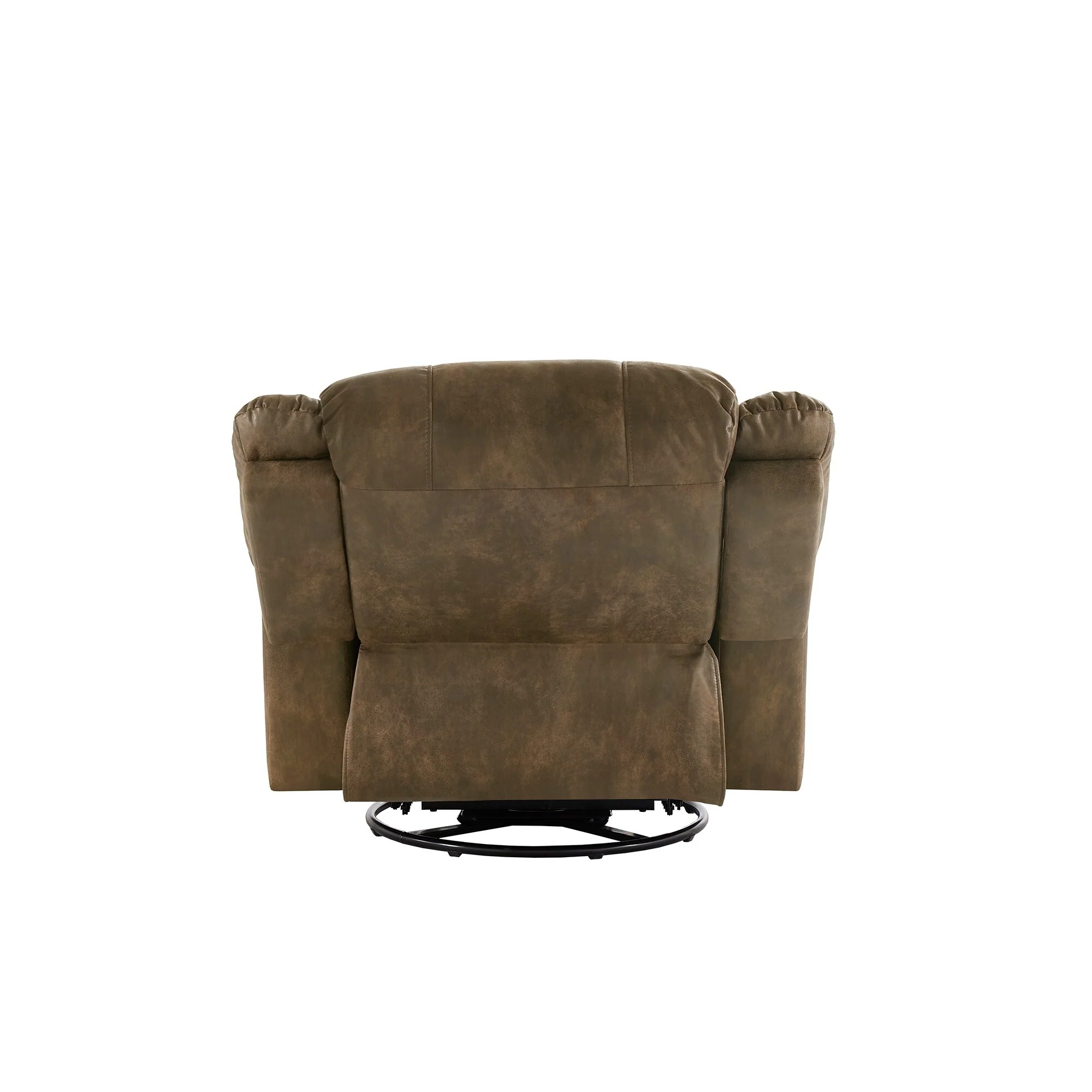 Monroe Polished Microfiber Nailhead Swivel Glider Recliner by iNSPIRE Q Classic
