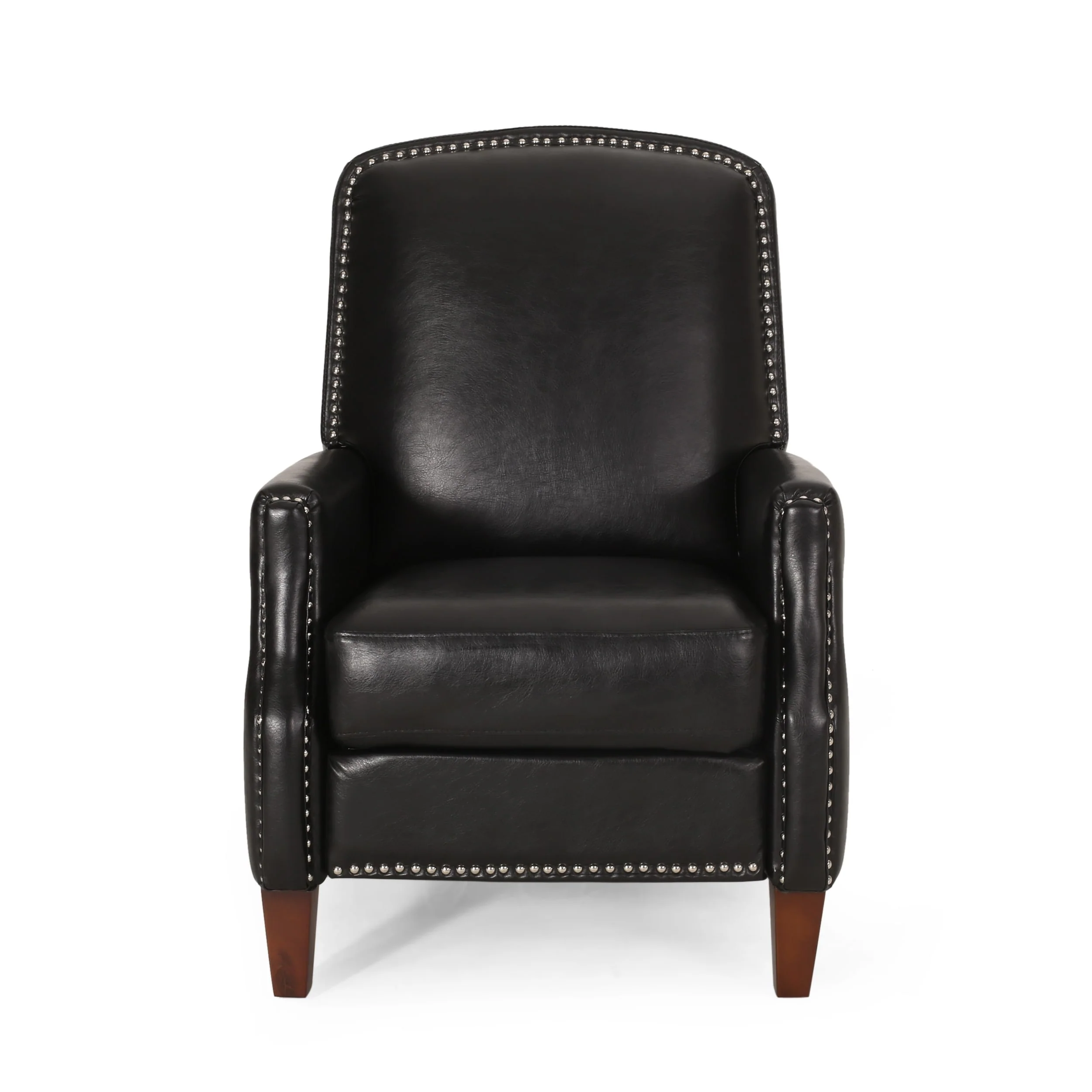 Cavanaugh Upholstered Pushback Recliner with Nailhead Trim by Christopher Knight Home