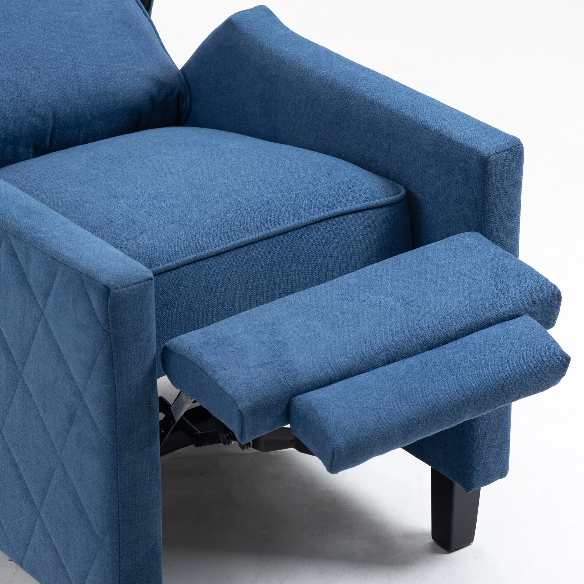 AVAWING Set of 2 Push Back Recliner Chair Linen Wing Back Chair