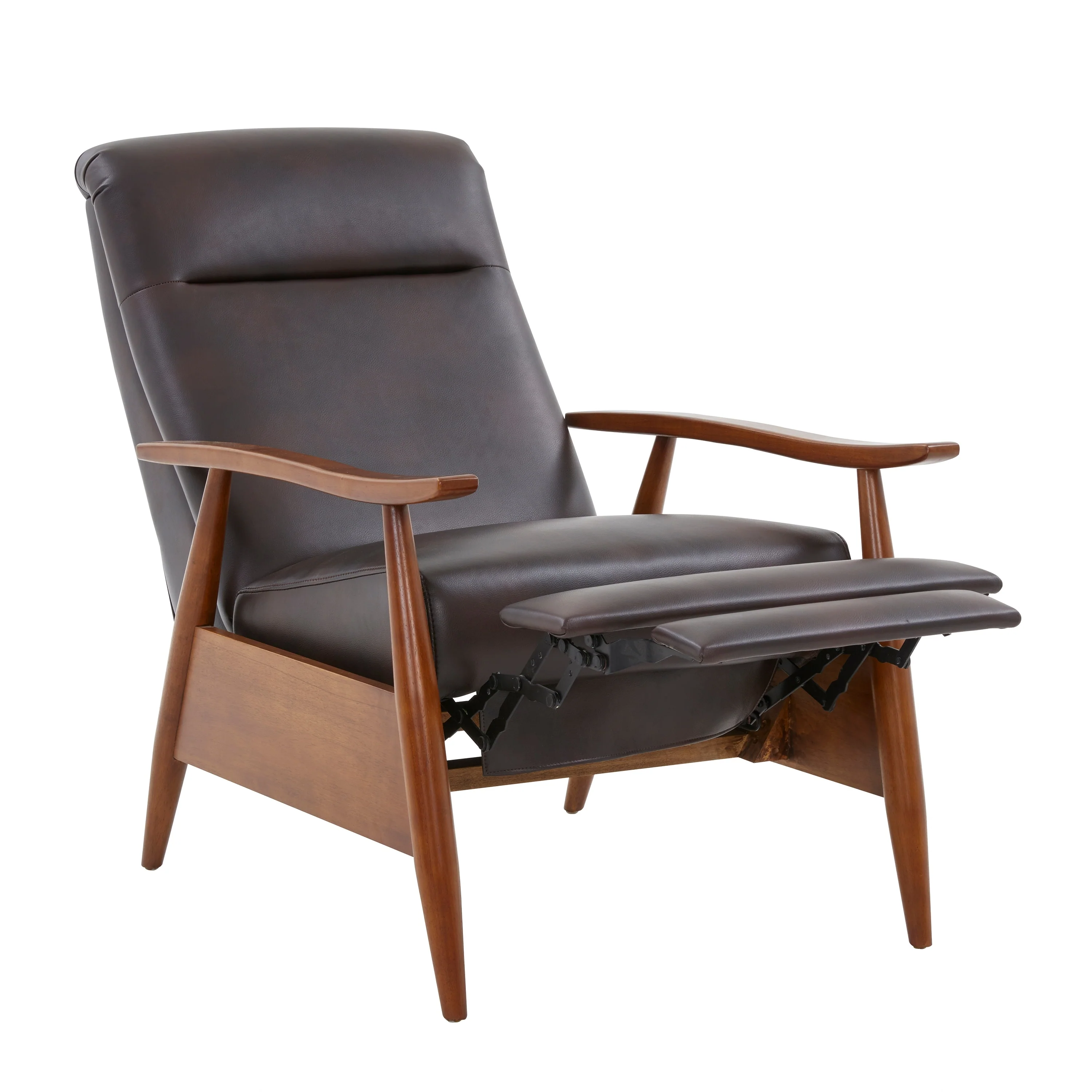Sienna Upholstered Wood Push Back Recliner by Greyson Living
