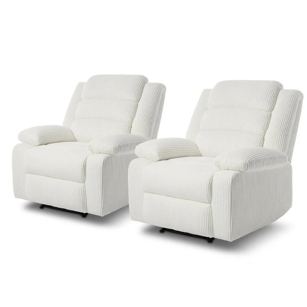 Modern Upholstered Recliner Chair with Adjustable Backrest