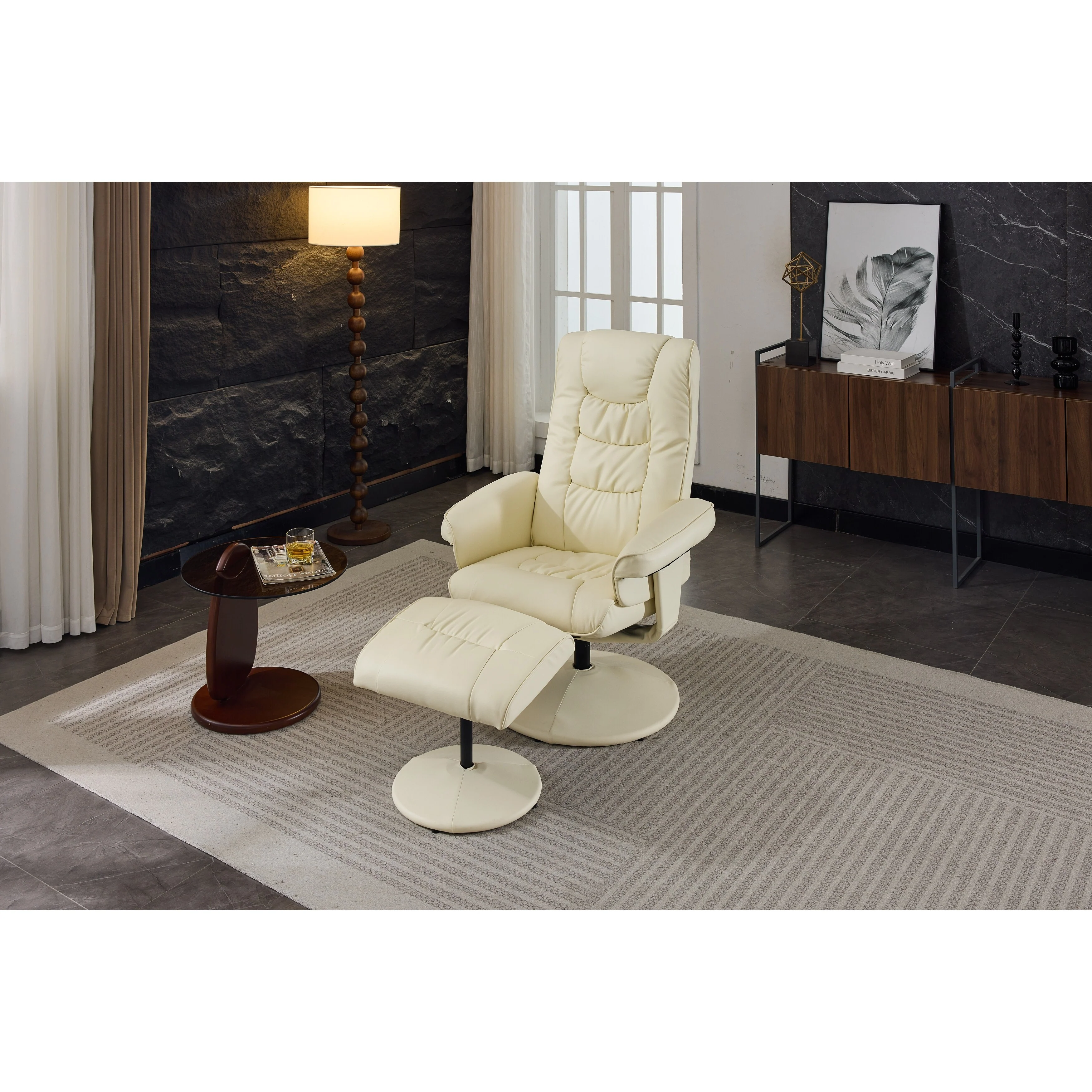 Recliner Chair with Ottoman