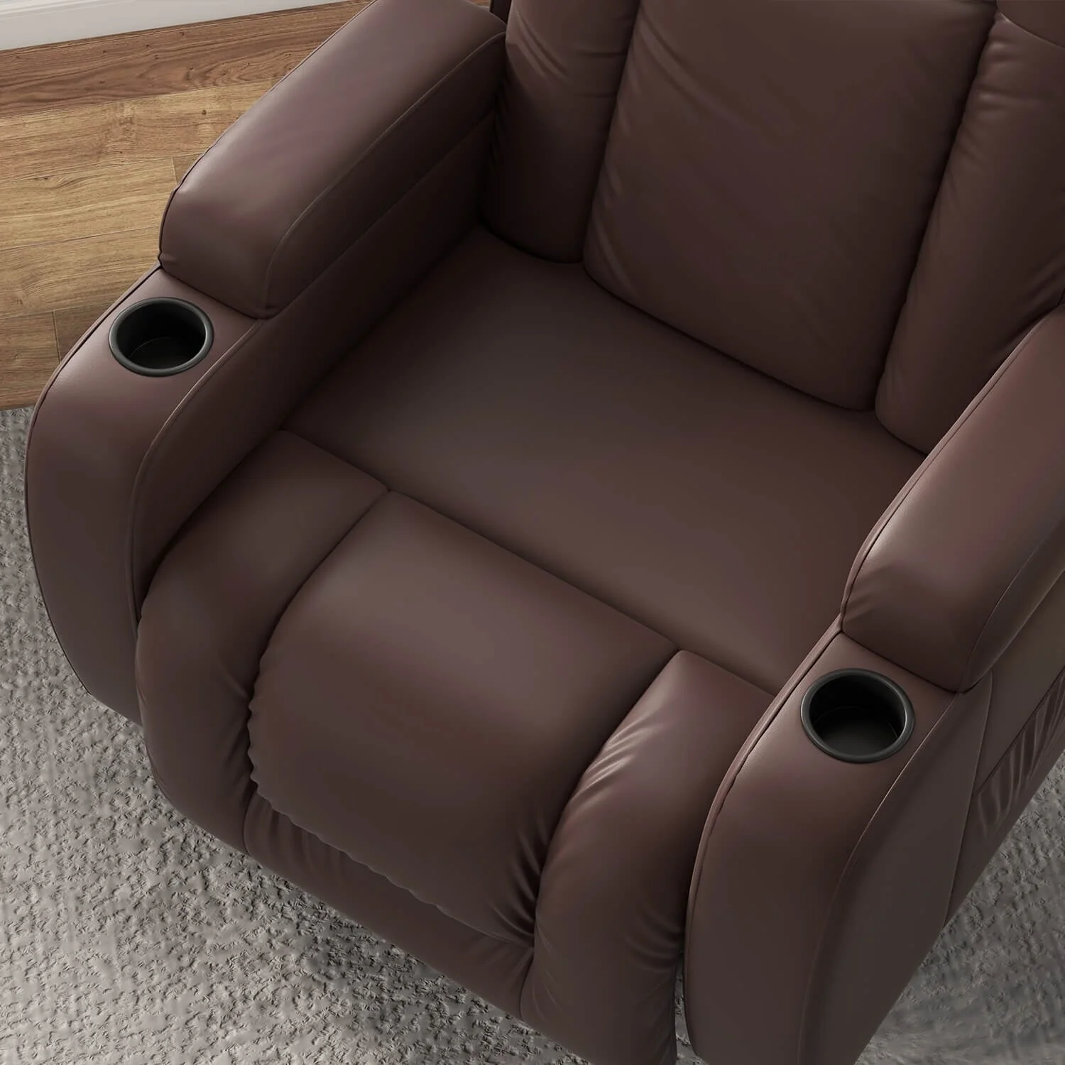Furniwell PU Leather Power Lift Assist Recliner Chair with USB