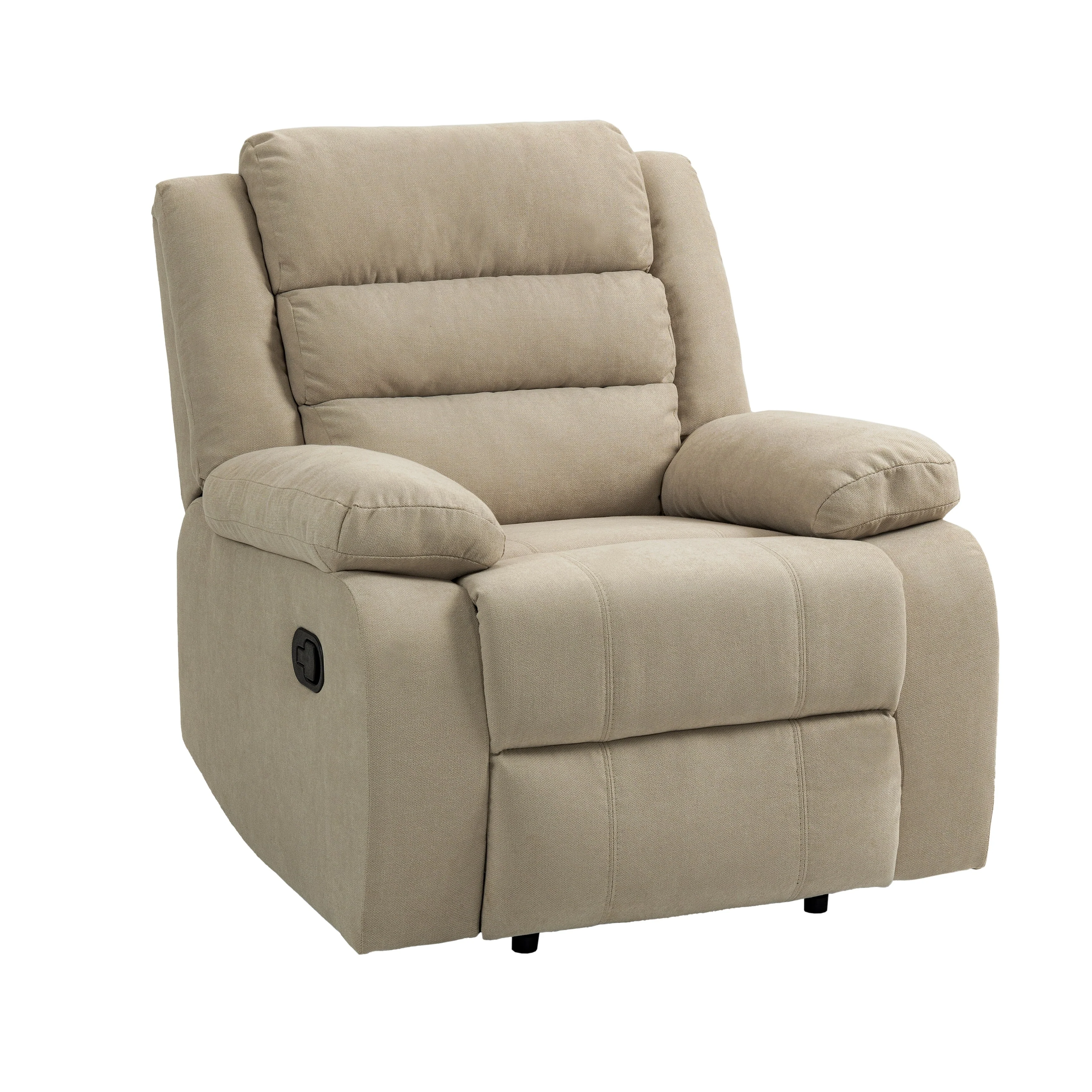 Modern Upholstered Recliner Chair with Adjustable Backrest