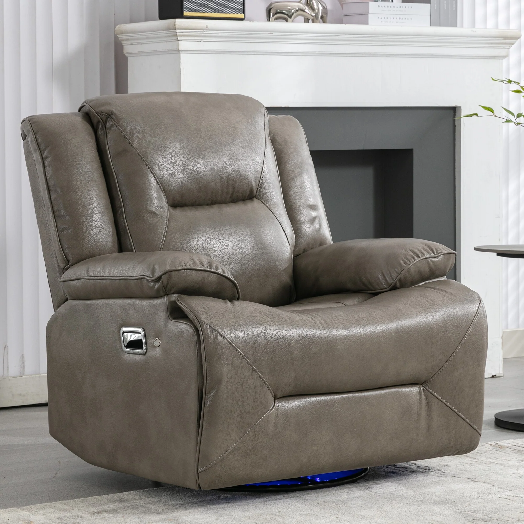 360�� Swivel and Rocking Home Theater Recliner