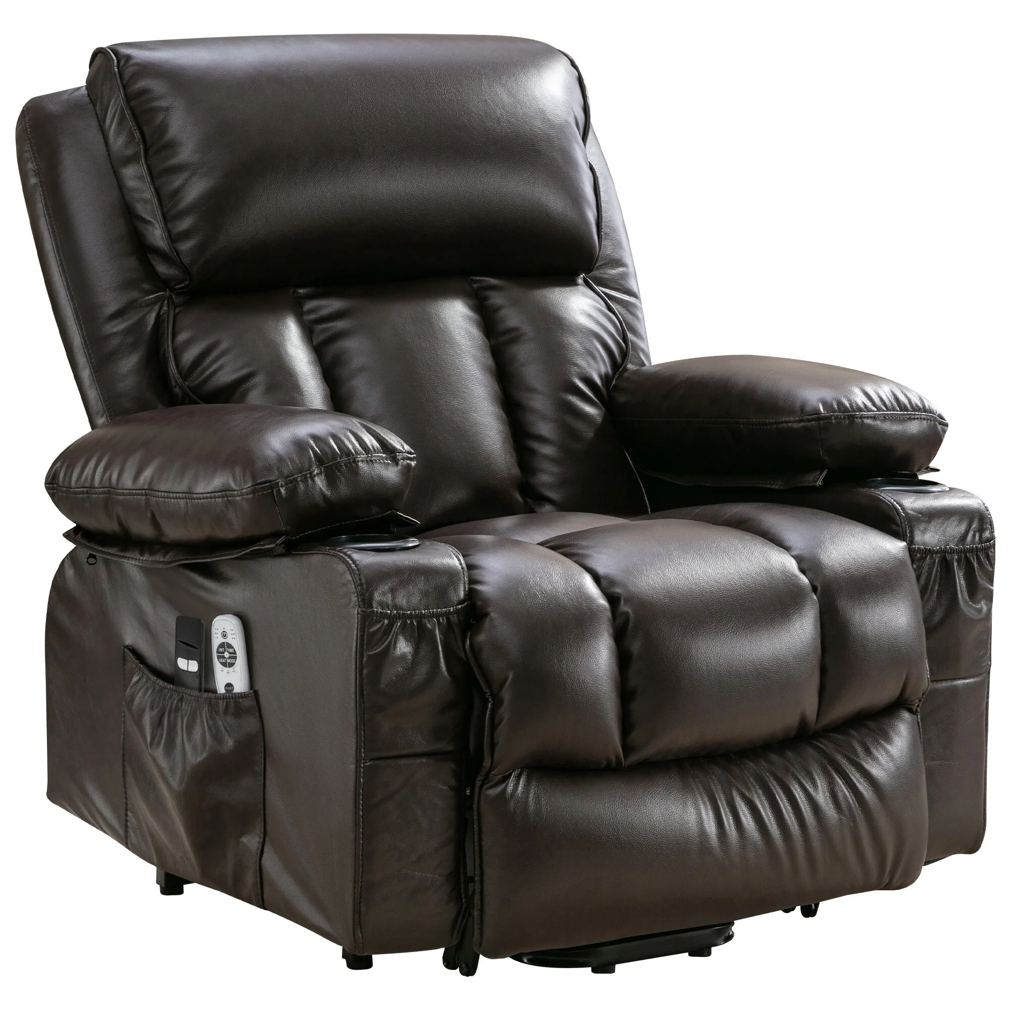 Large Power Lift Recliner Chair with Heat & 8?Point Massage
