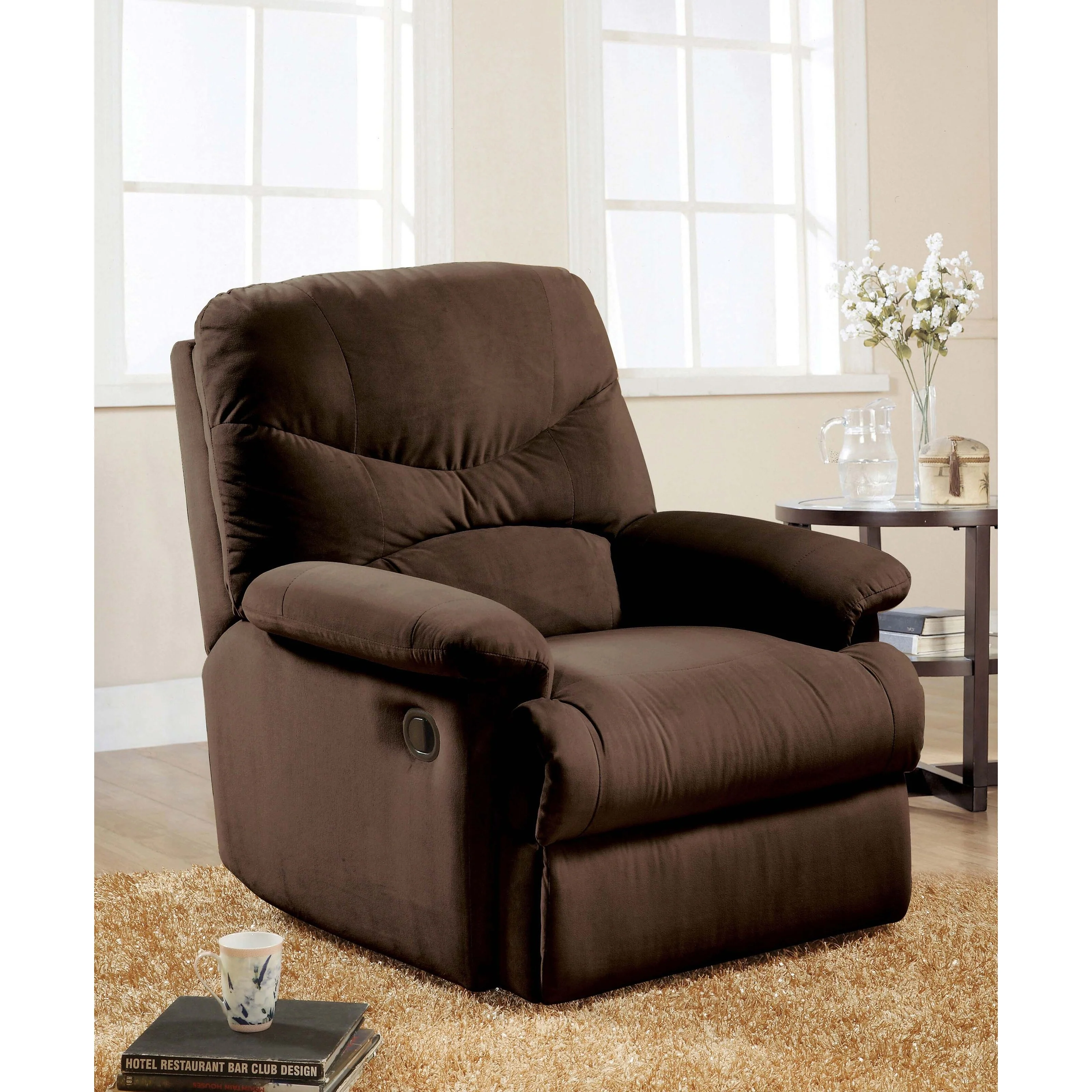 Chocolate Microfiber Motion Recliner