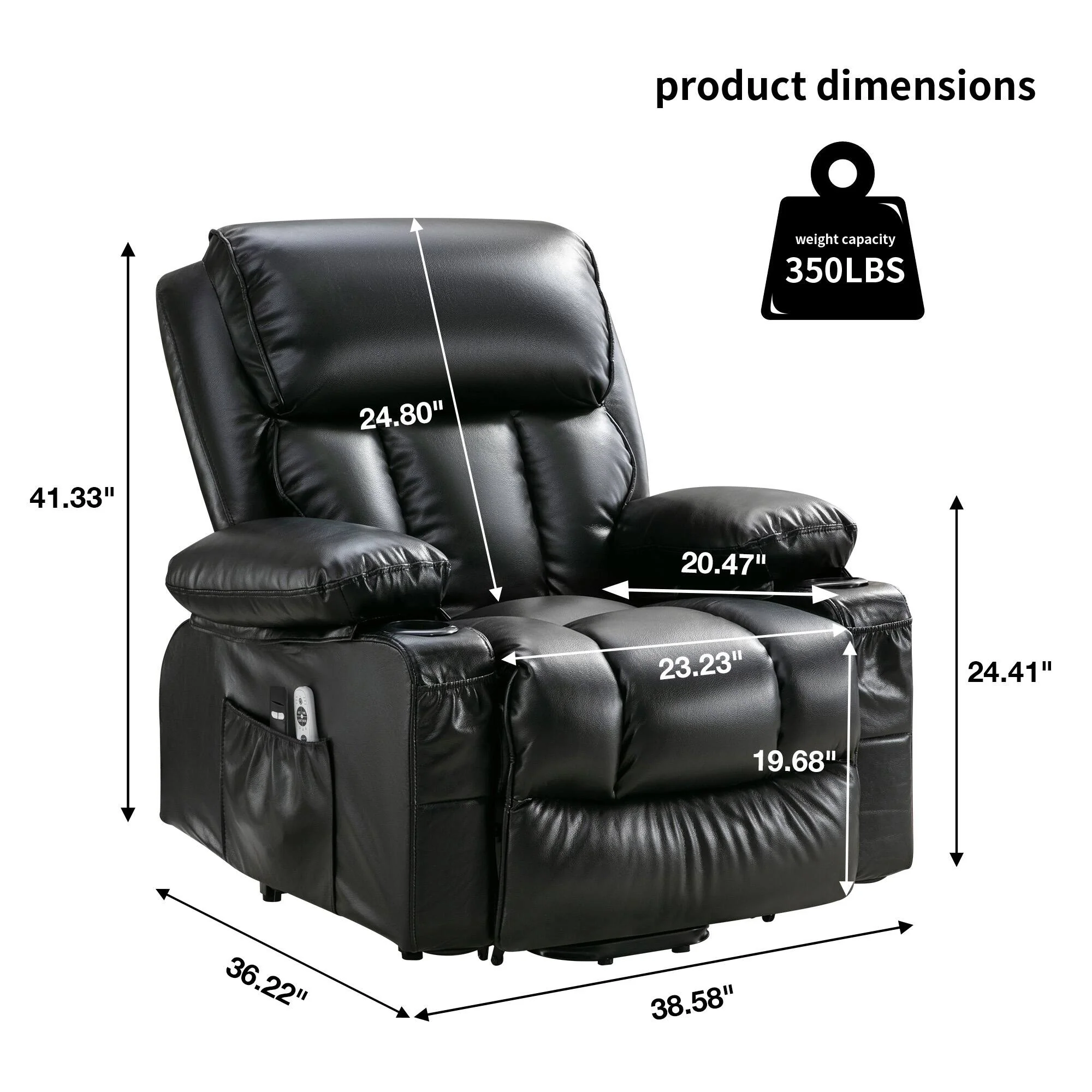 Power Electric massage lift lounge chair