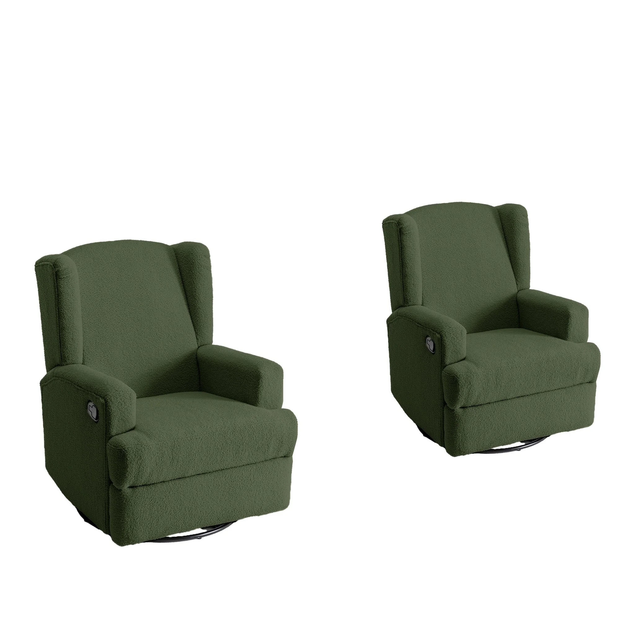 Swivel Glider Rocker Nursery Recliner Chair set of 2
