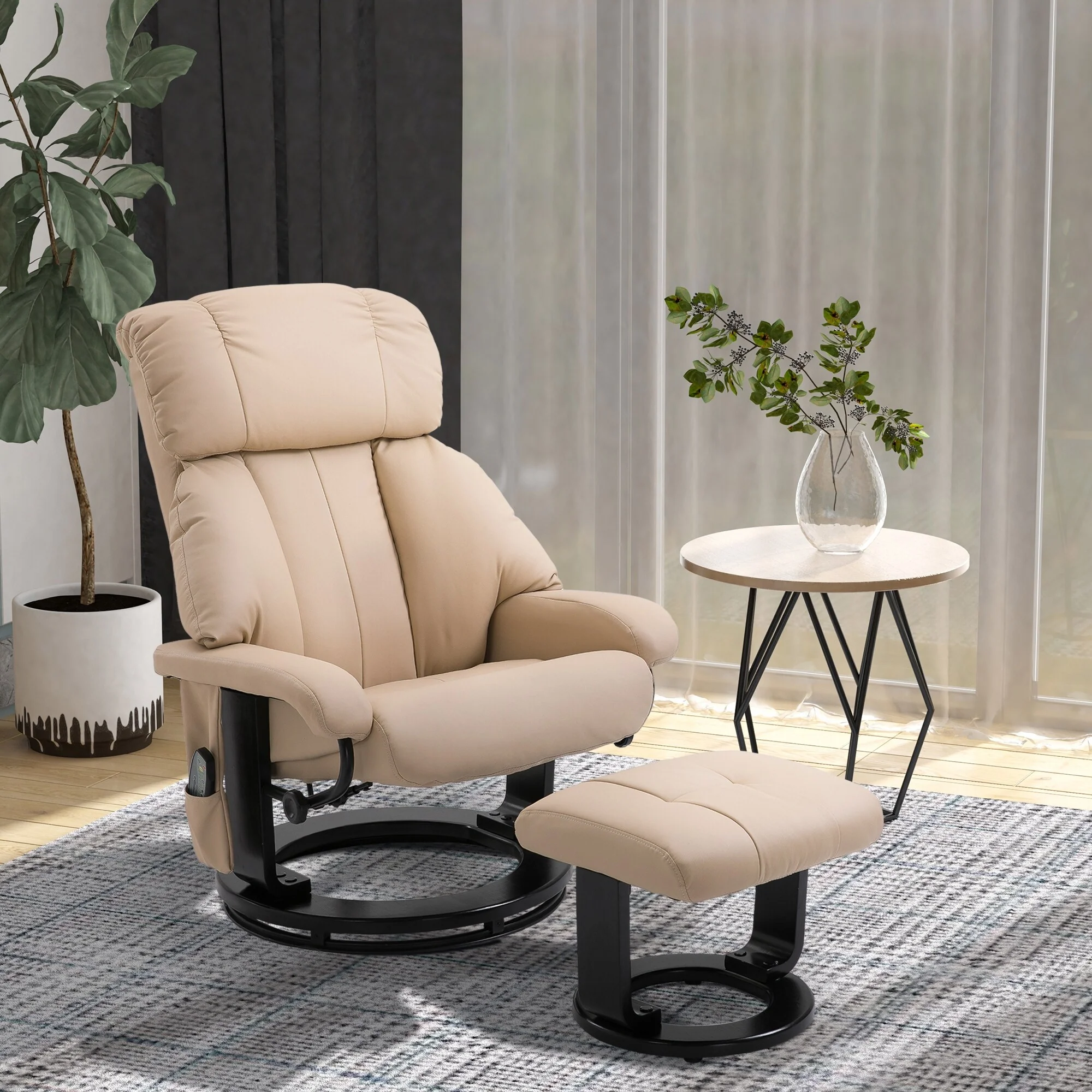Massage Recliner Chair with Ottoman