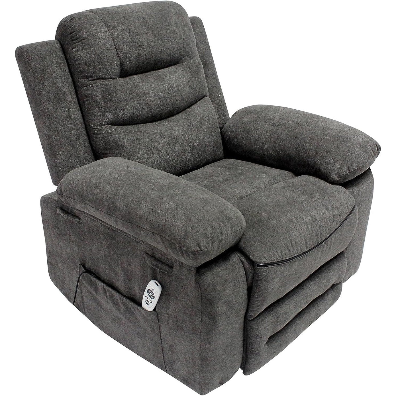 Contemporary Power Reclining Lift Chair With Pillow Top Arms and Pillow Back