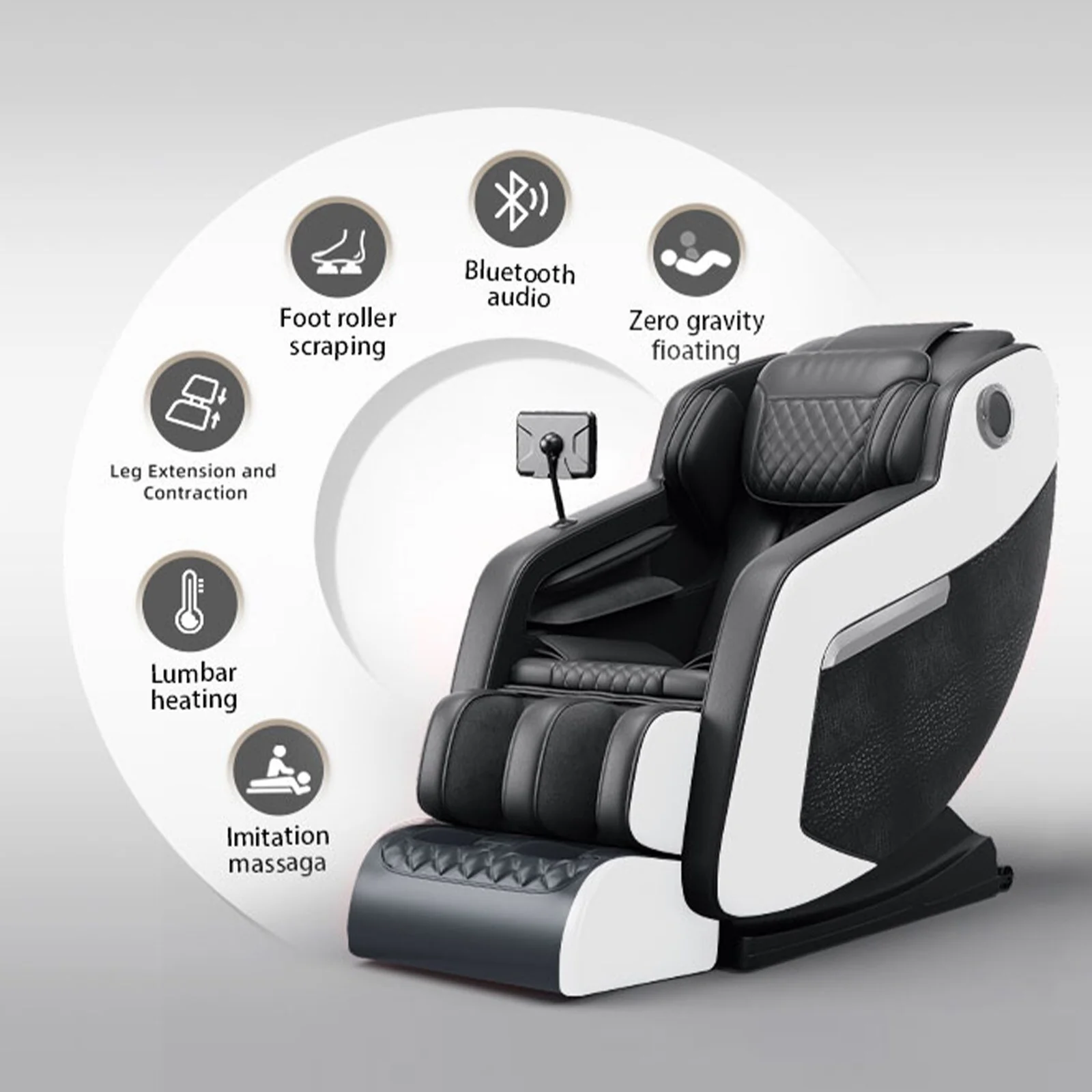 Zero?Gravity Massage Recliner Chair with Bluetooth Audio