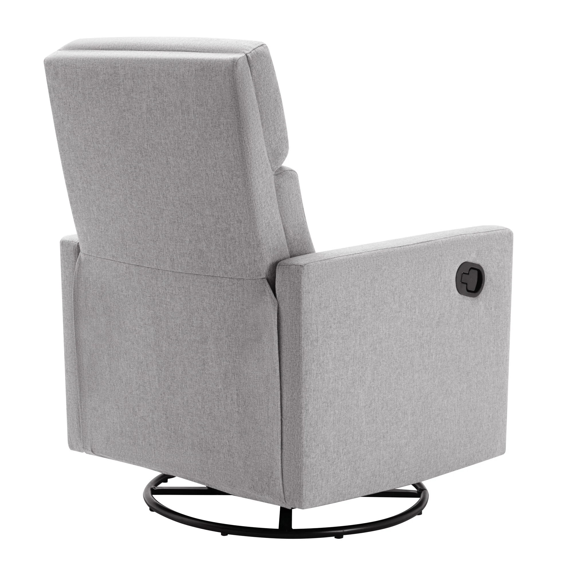 Roomfitters Modern Upholstered Rocker Nursery Chair, Plush Seating Glider Swivel Recliner Chair