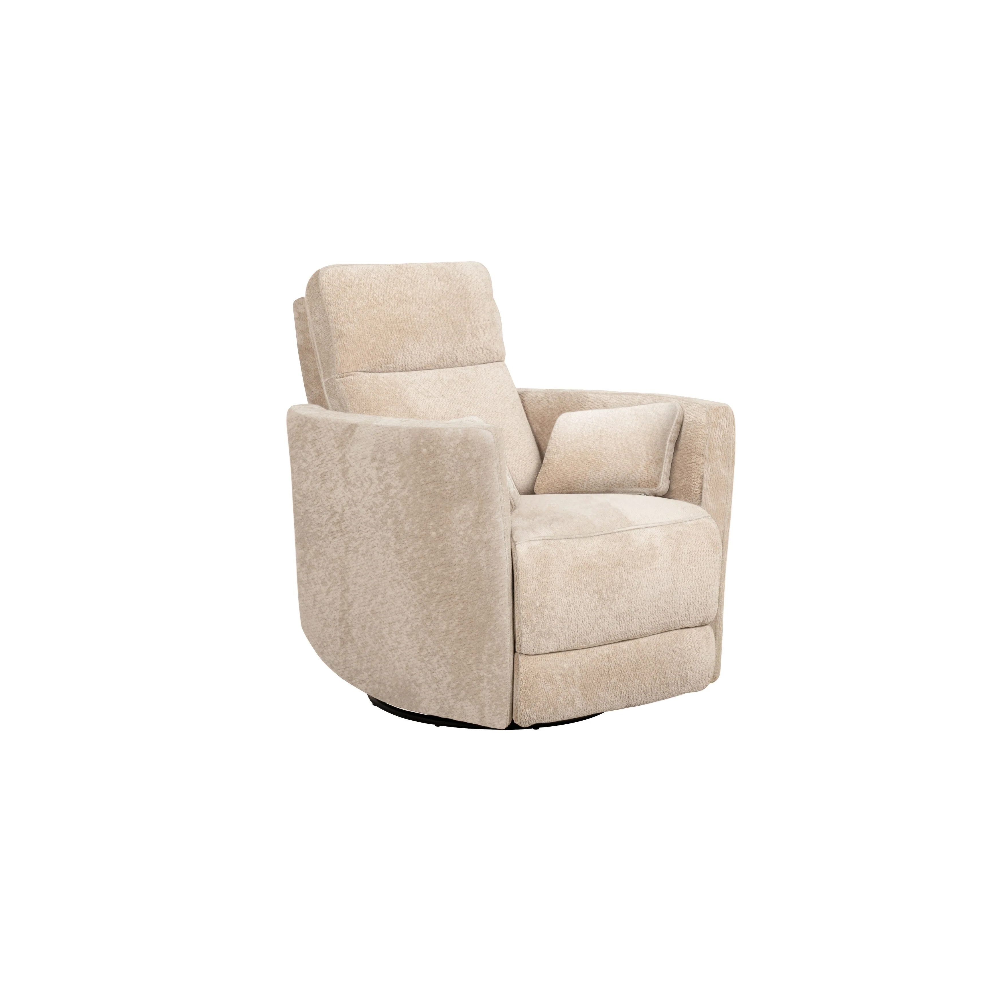 Cozy Microfiber Manual Swivel Recliner
