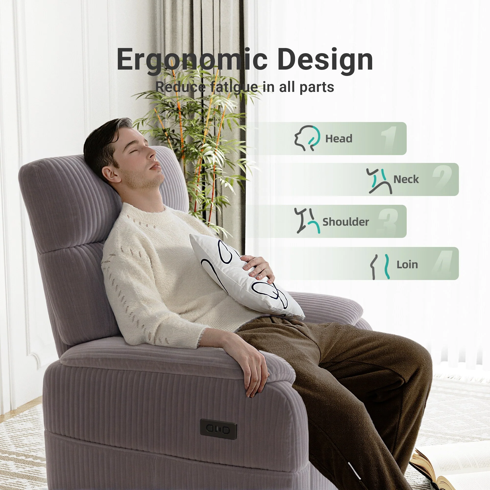 Power Swivel Rocker Recliner Chair