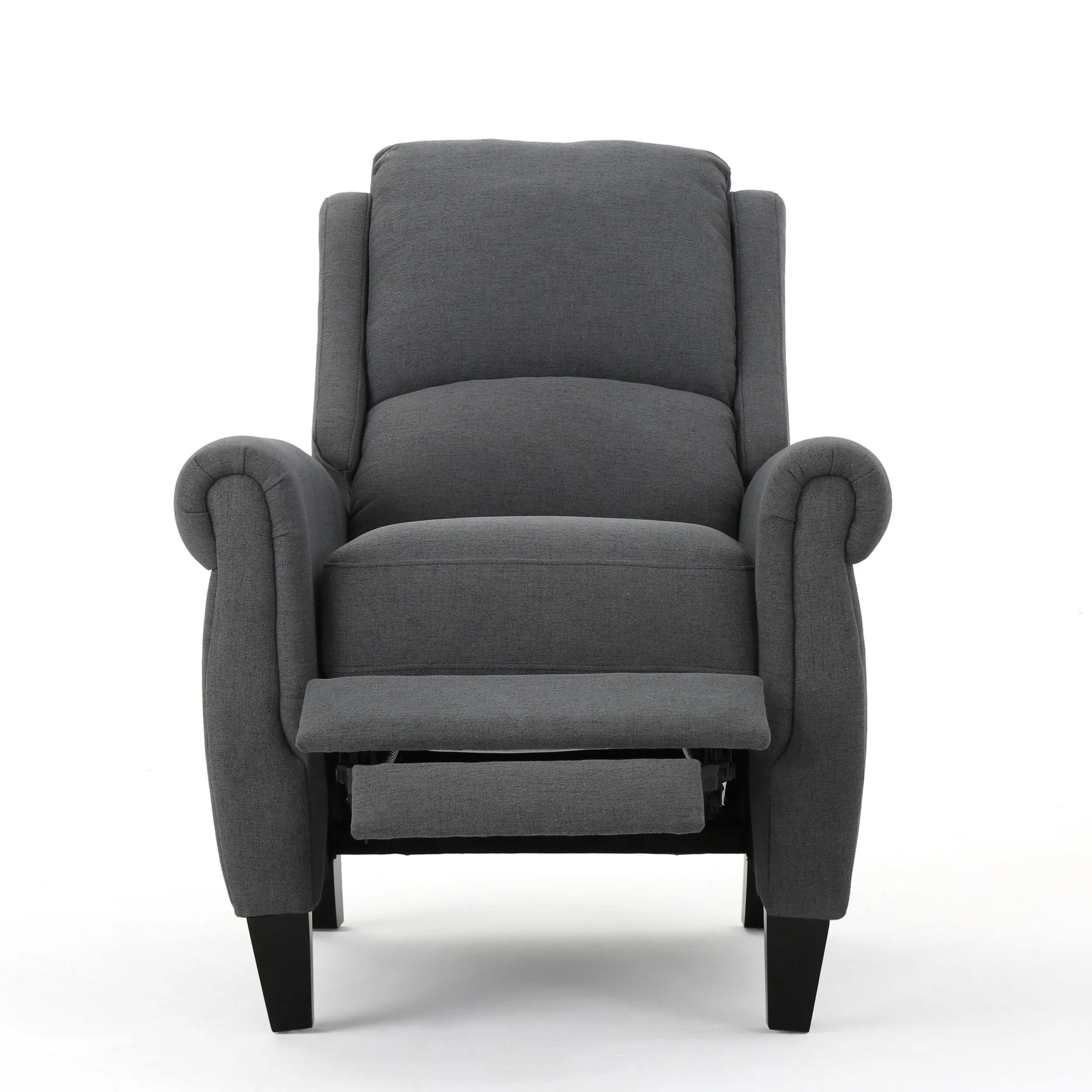 Charcoal Fabric Push?Back Recliner Chair (Easy?Care)