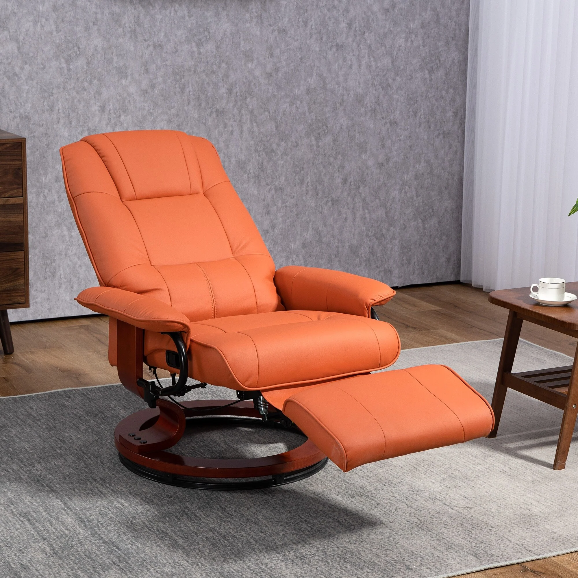 Faux Leather Manual Recliner