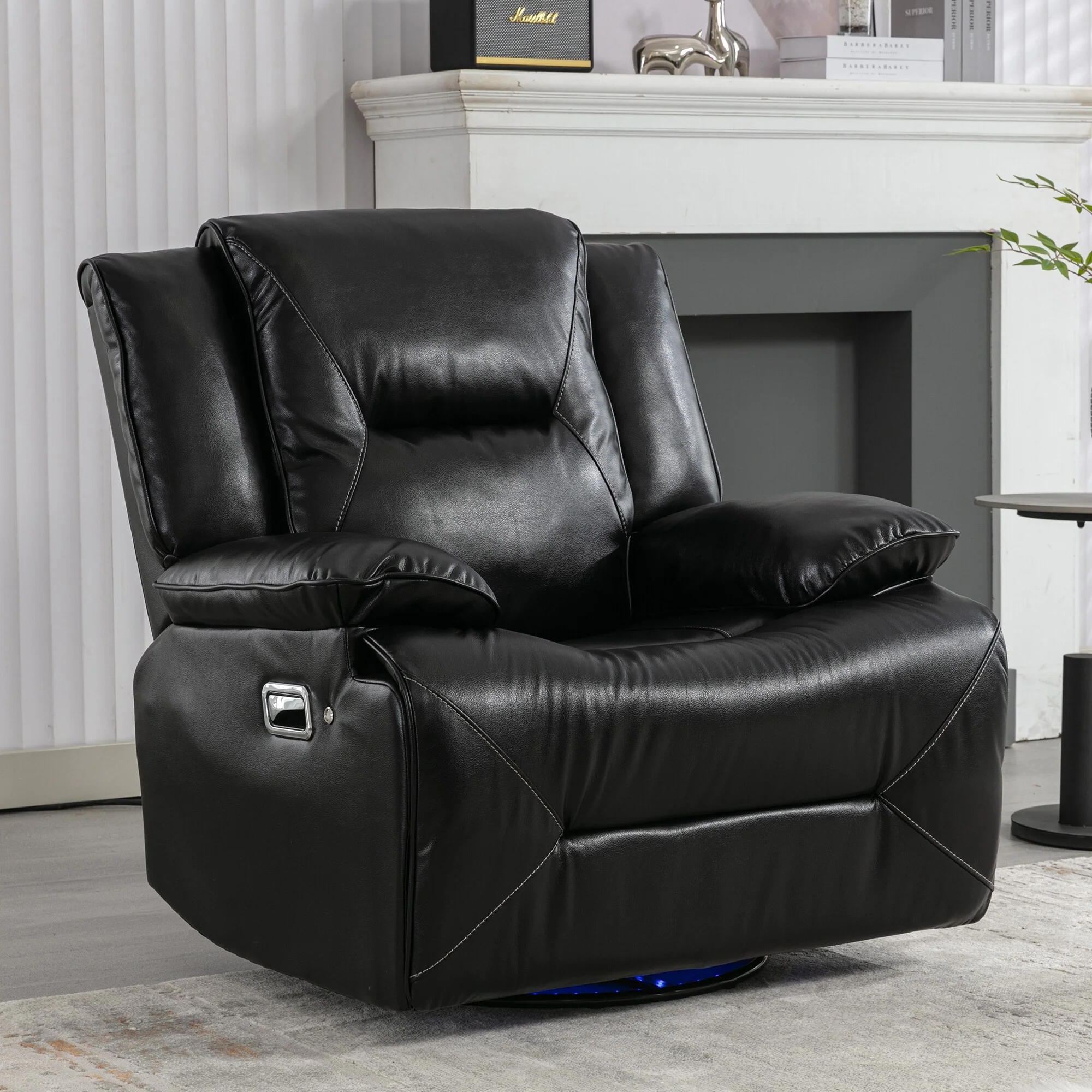 360�� Swivel and Rocking Home Theater Recliner