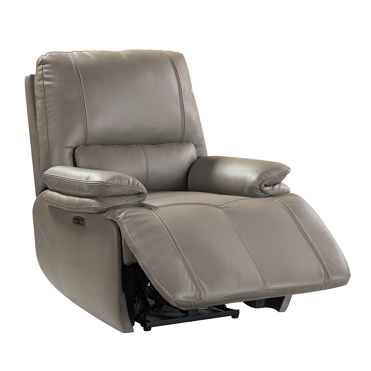 Clara Genuine Leather Power Recliner with Cushion Padded, Set of 2