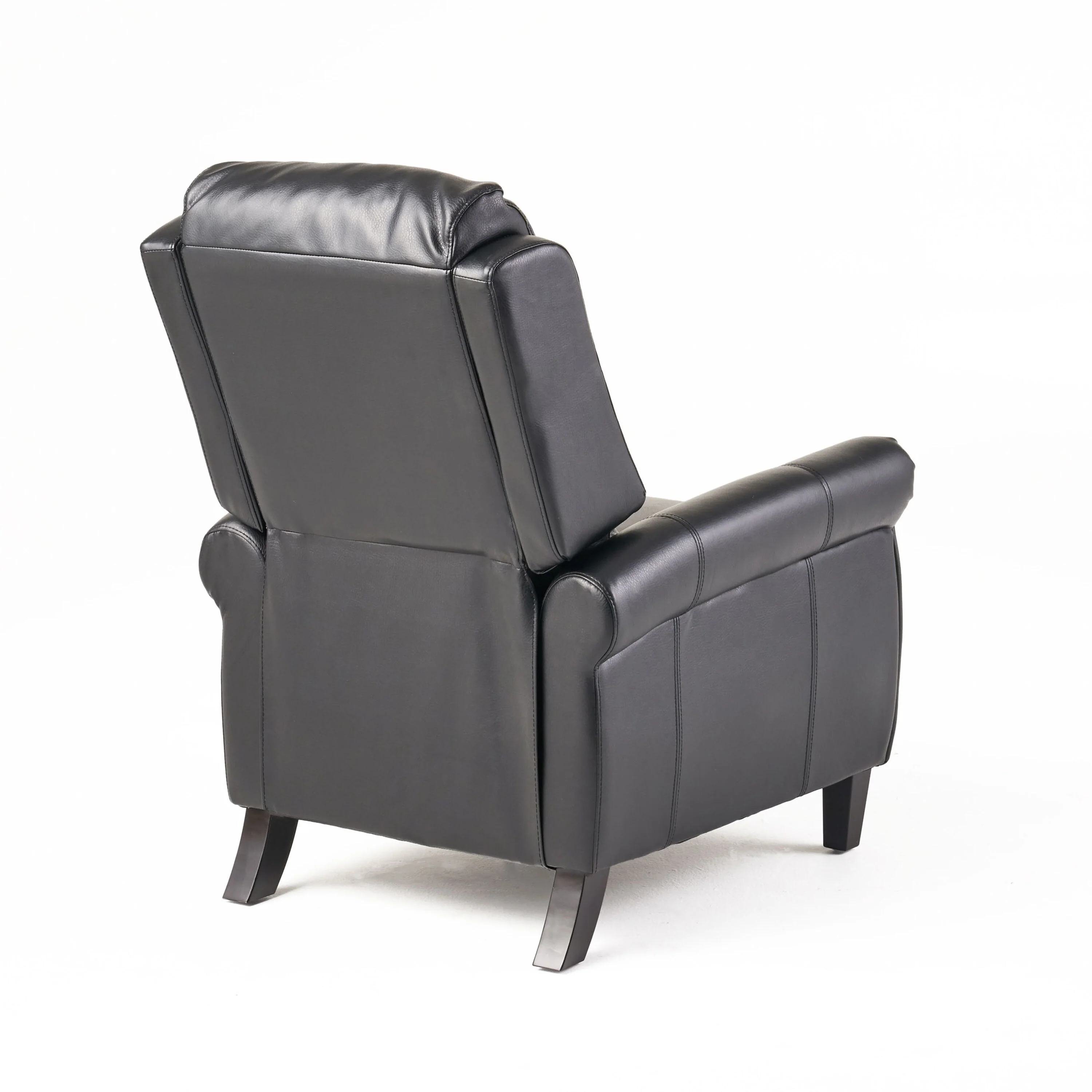 Manual PU Tufted Recliner Chair with Wooden Frame