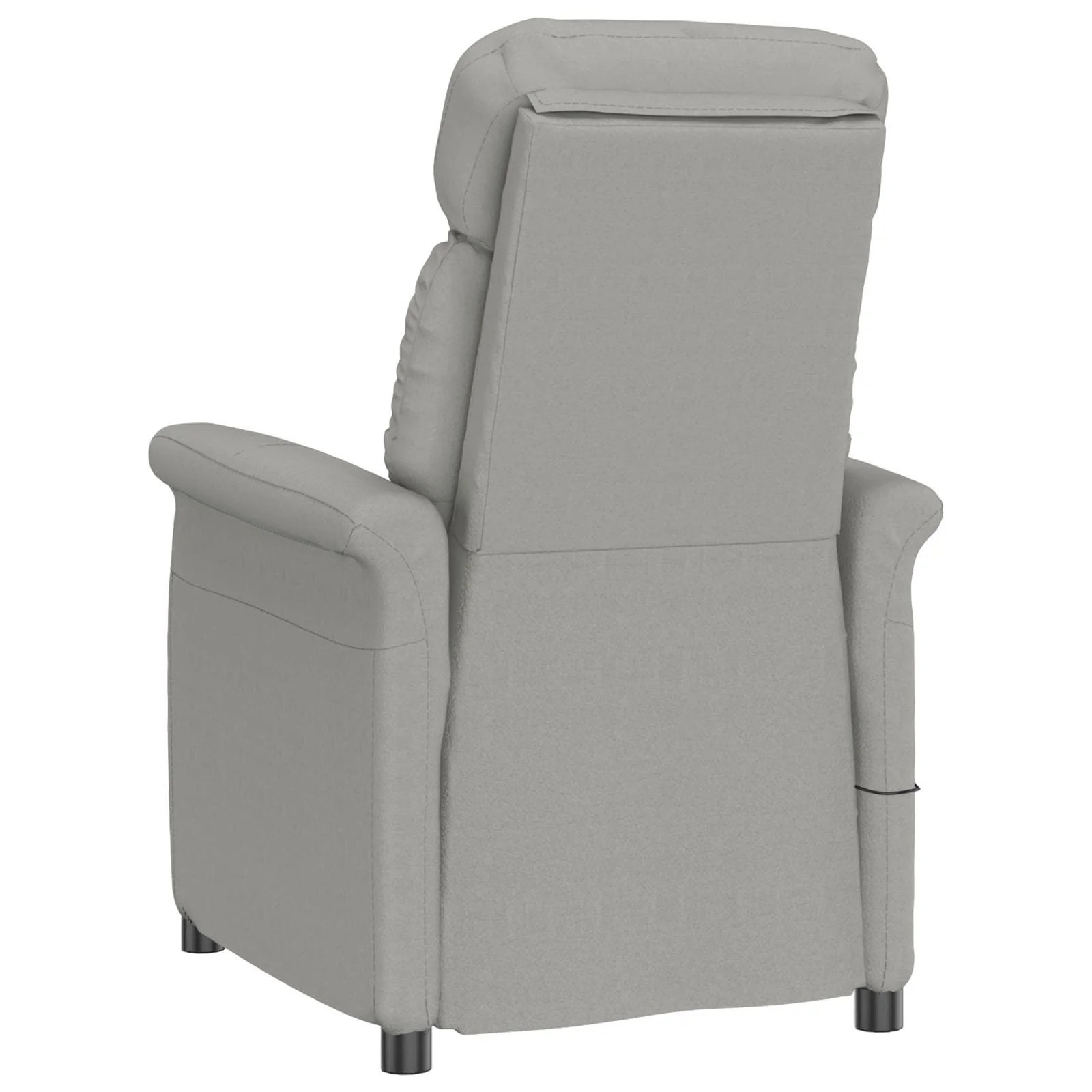 vidaXL Massage Chair Dark Grey/Light Grey/Cream Microfibre Fabric