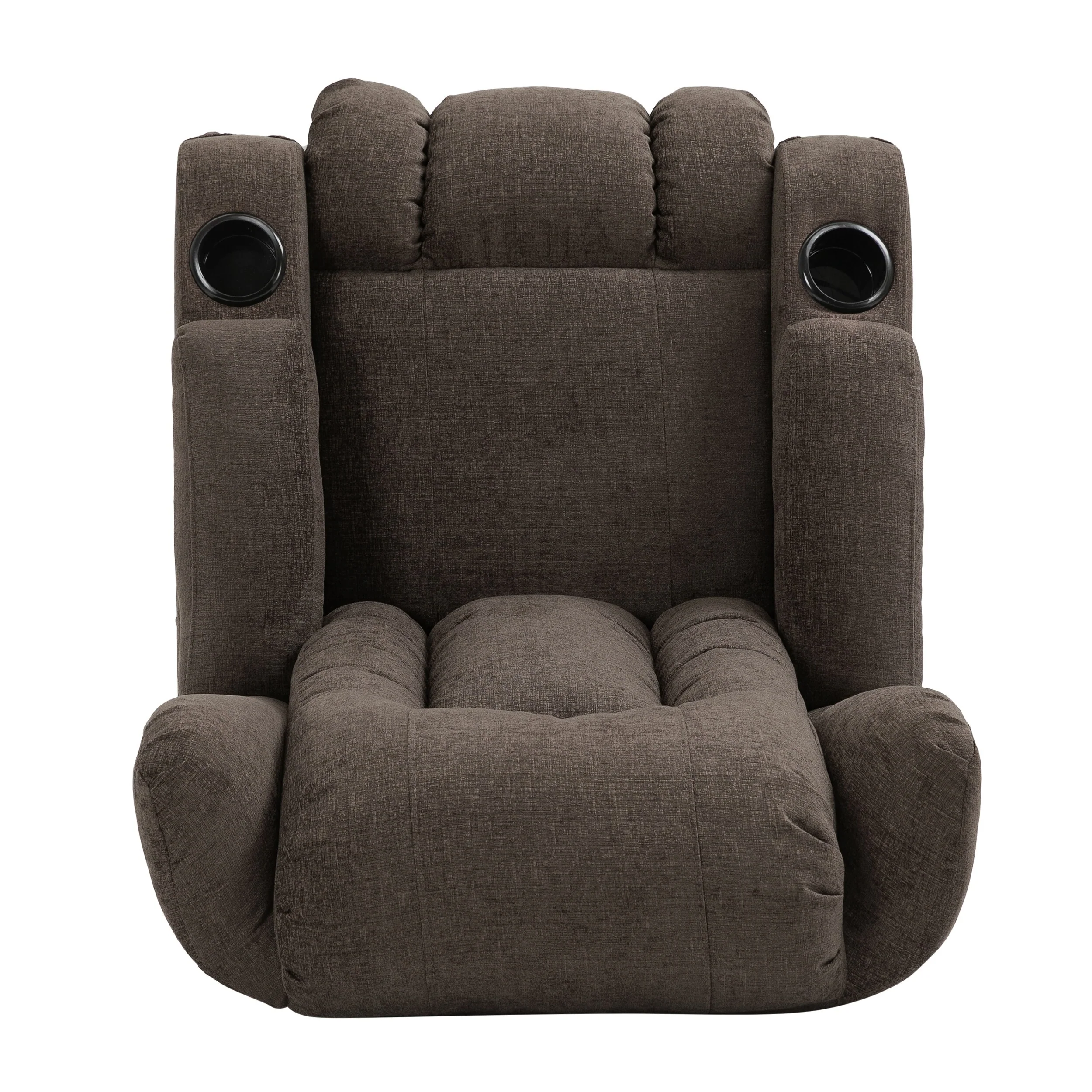 Massage Recliner with Heating, 5 Modes, Cup Holders, Remote Control, and Manual Reclining Feature