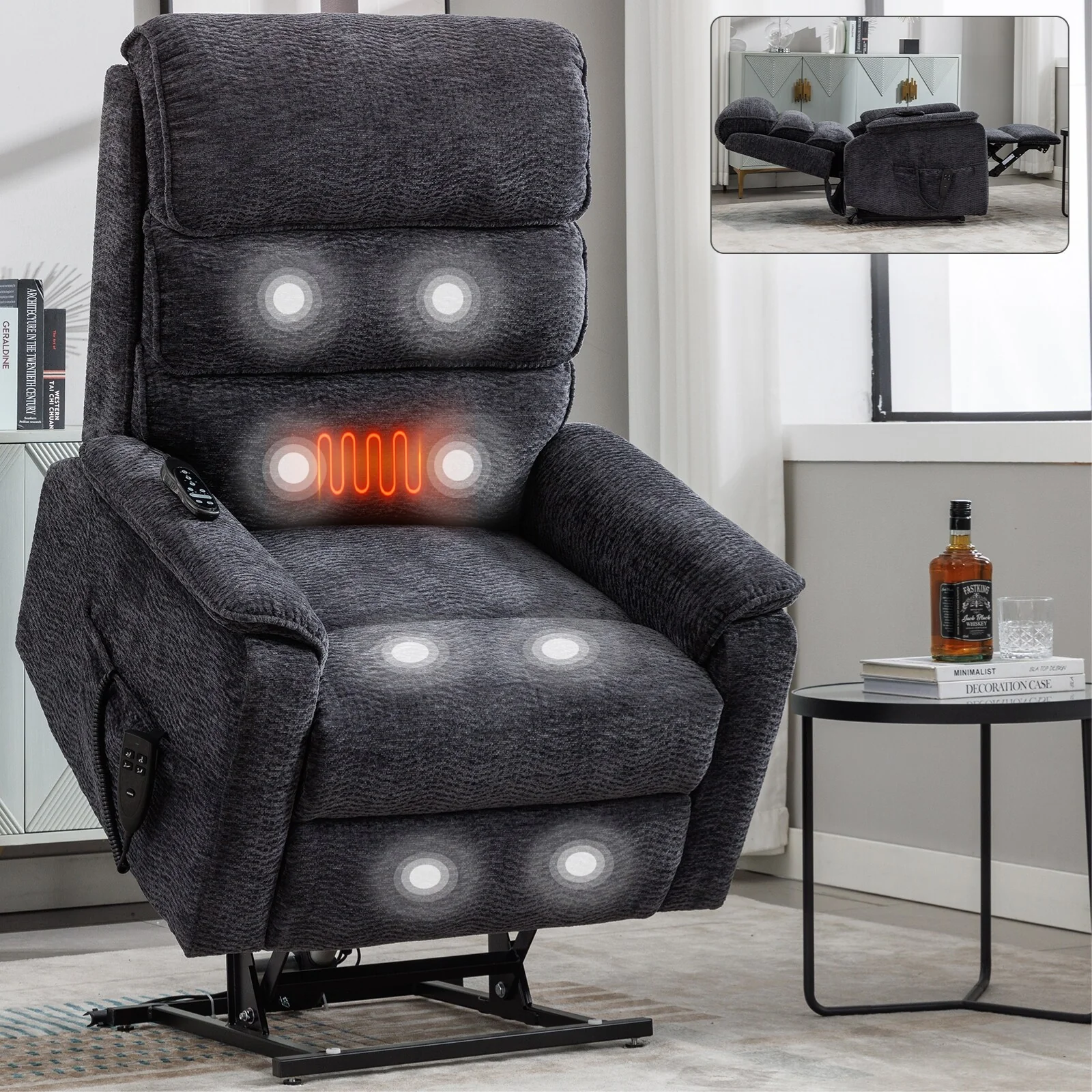 Power Lift Recliner Chair with Power-Remote
