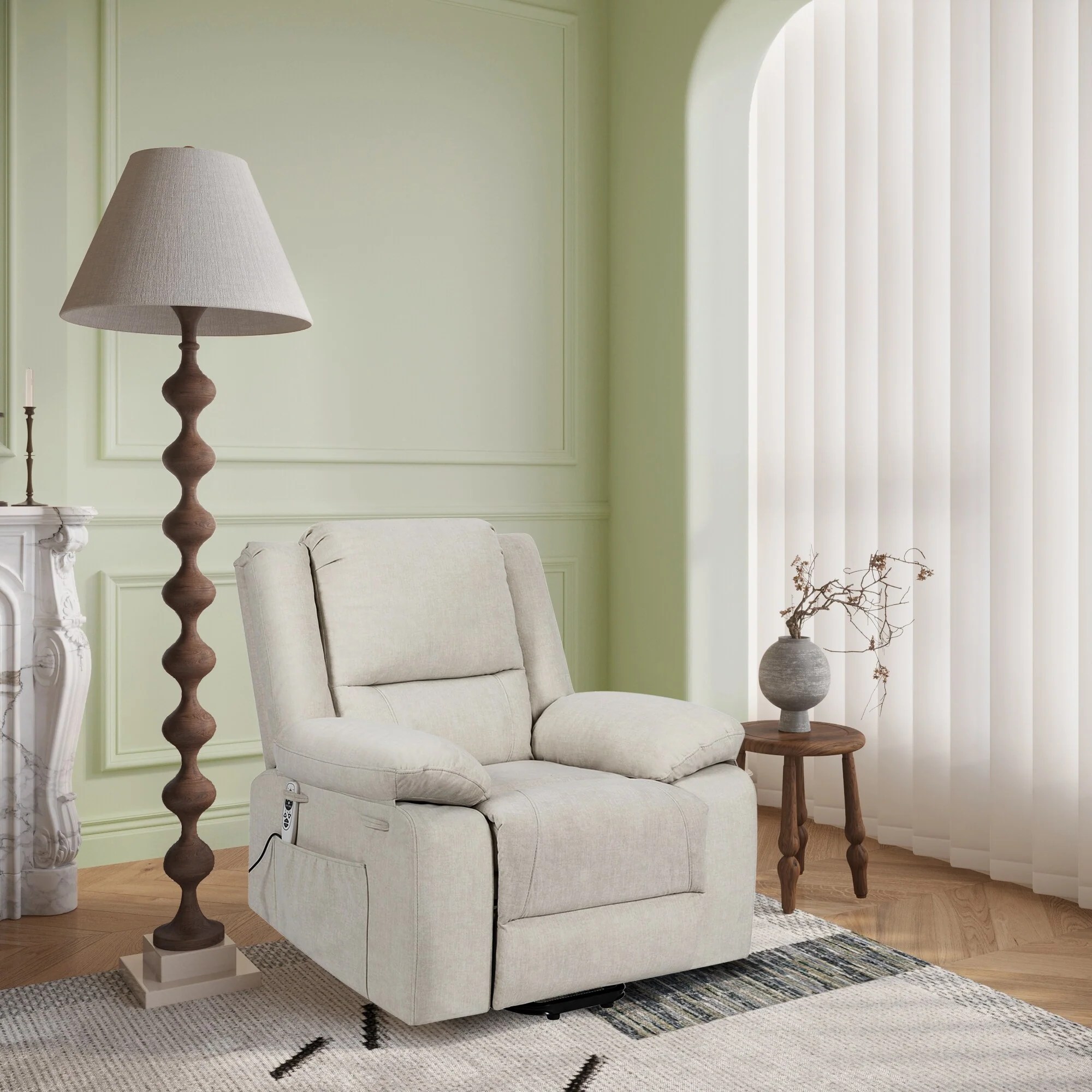 Lift Recliner Chair with Massage/Heat, Zero?Gravity & Remote (300?lb)