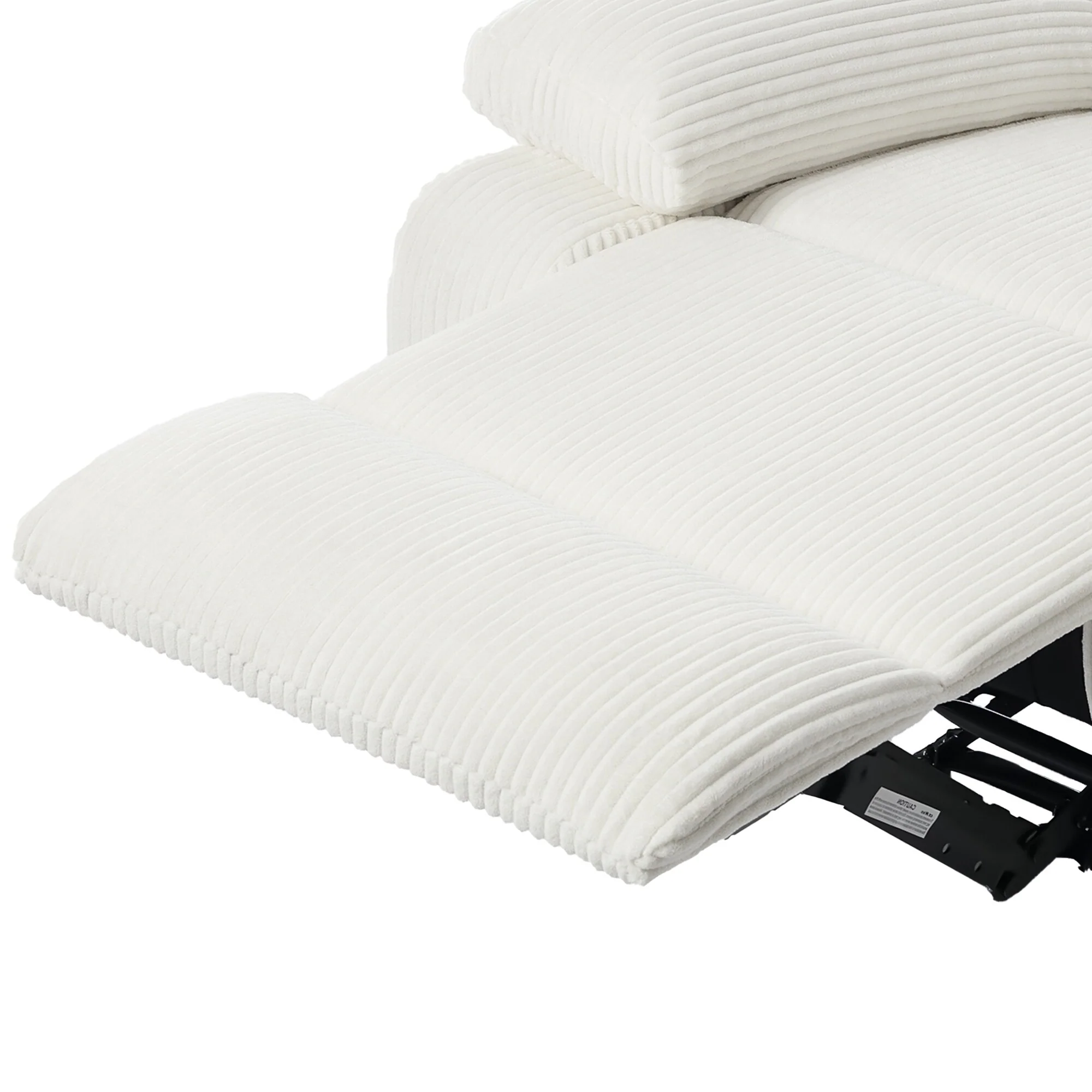 Vegan Leather Upholstered Push Back Manual Recliner Chair