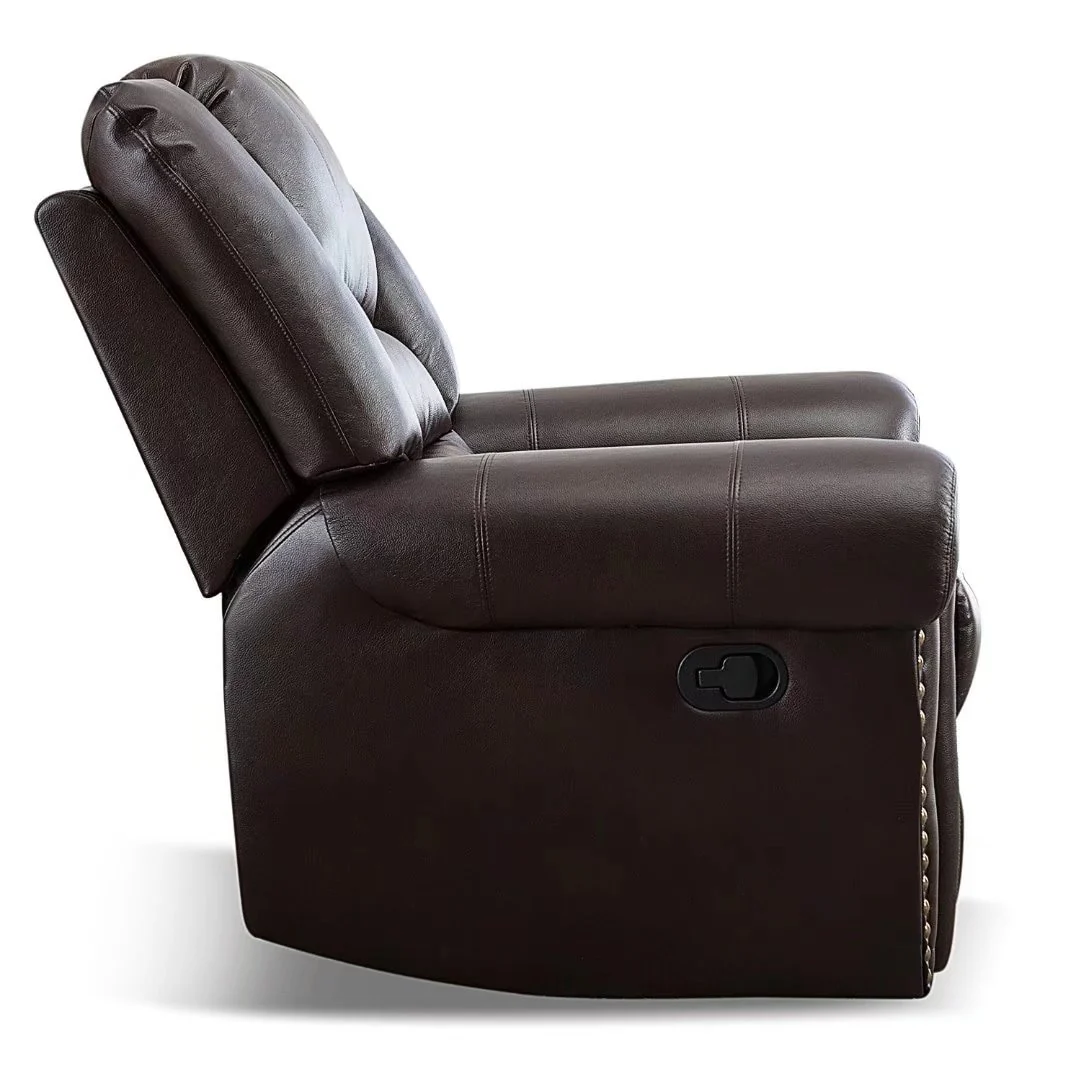 Overstuffed Manual Standard Recliner Chair Sofa