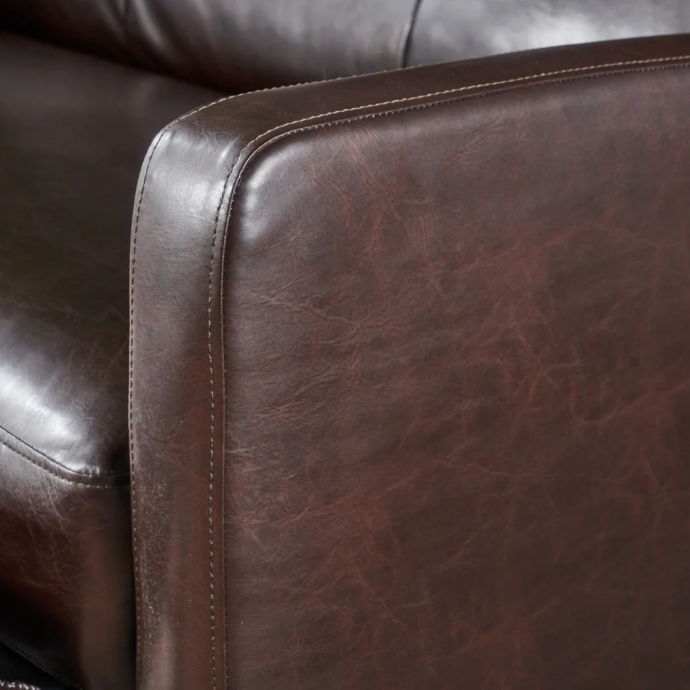 Halima Faux Leather 2-Seater Recliner Club Chair by Christopher Knight Home