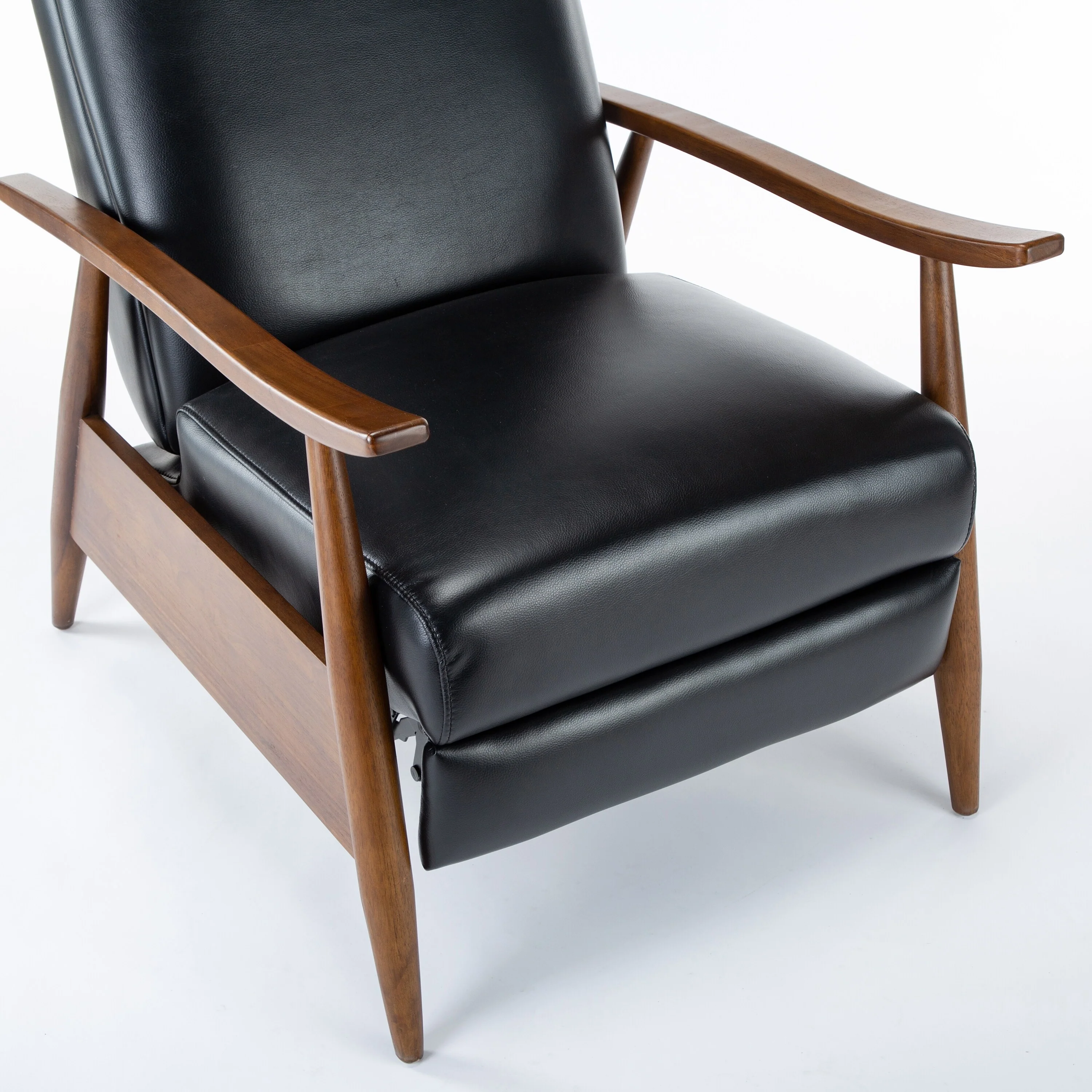 Sienna Upholstered Wood Push Back Recliner by Greyson Living