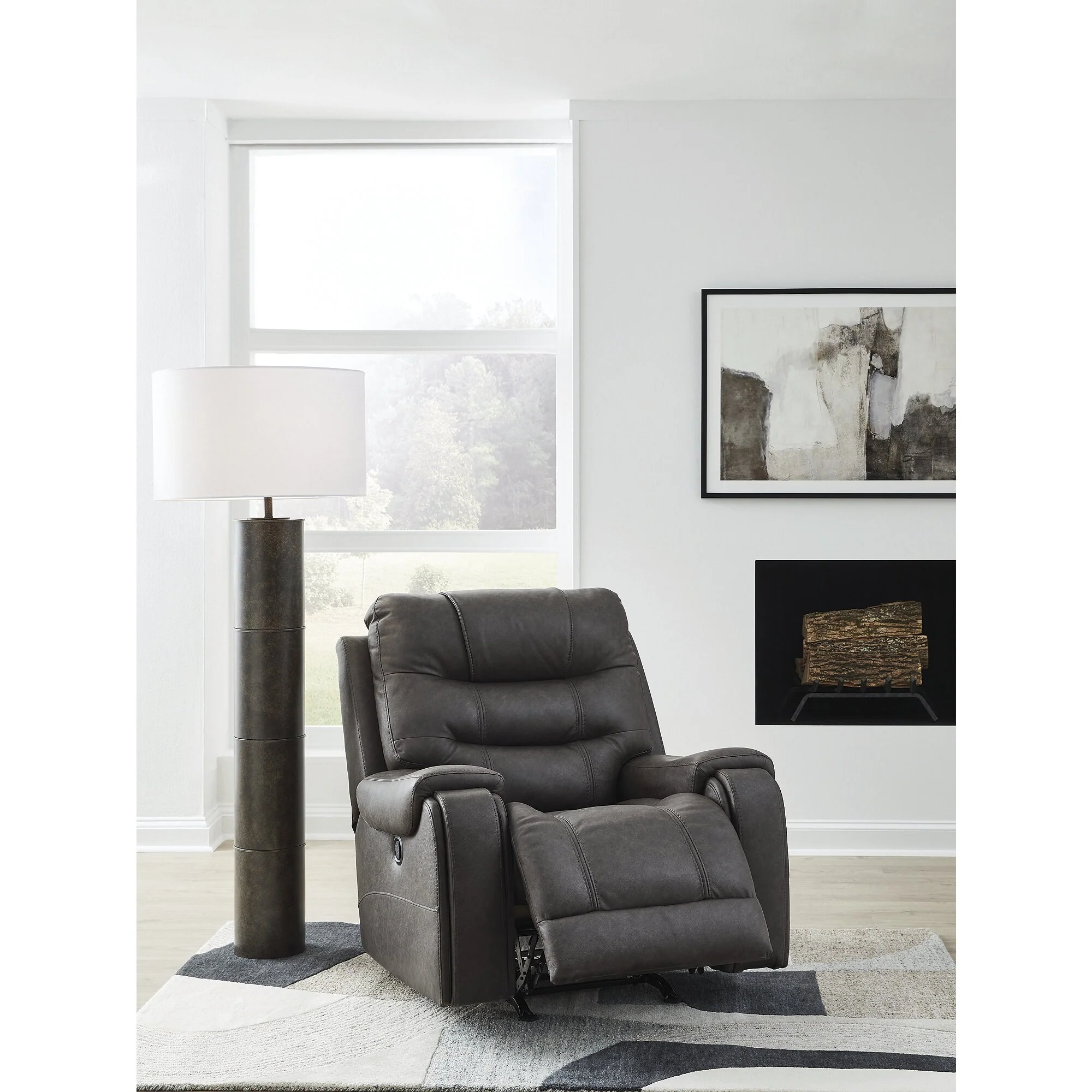 Signature Design by Ashley MakingMoves Gray Rocker Recliner